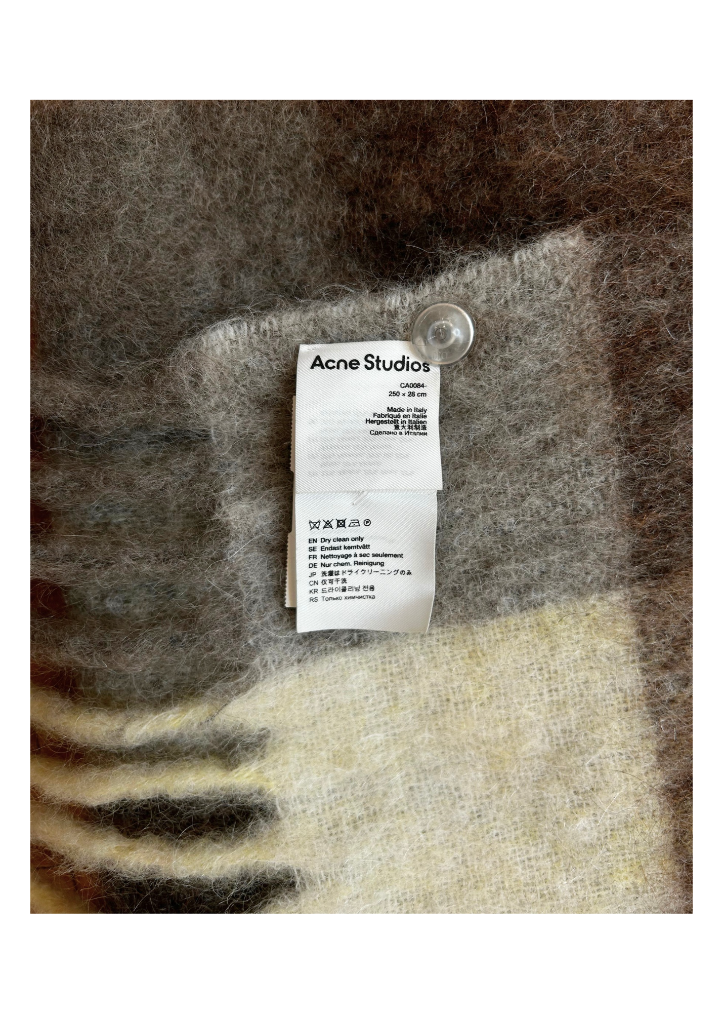 ACNE STUDIOS Check Scarf