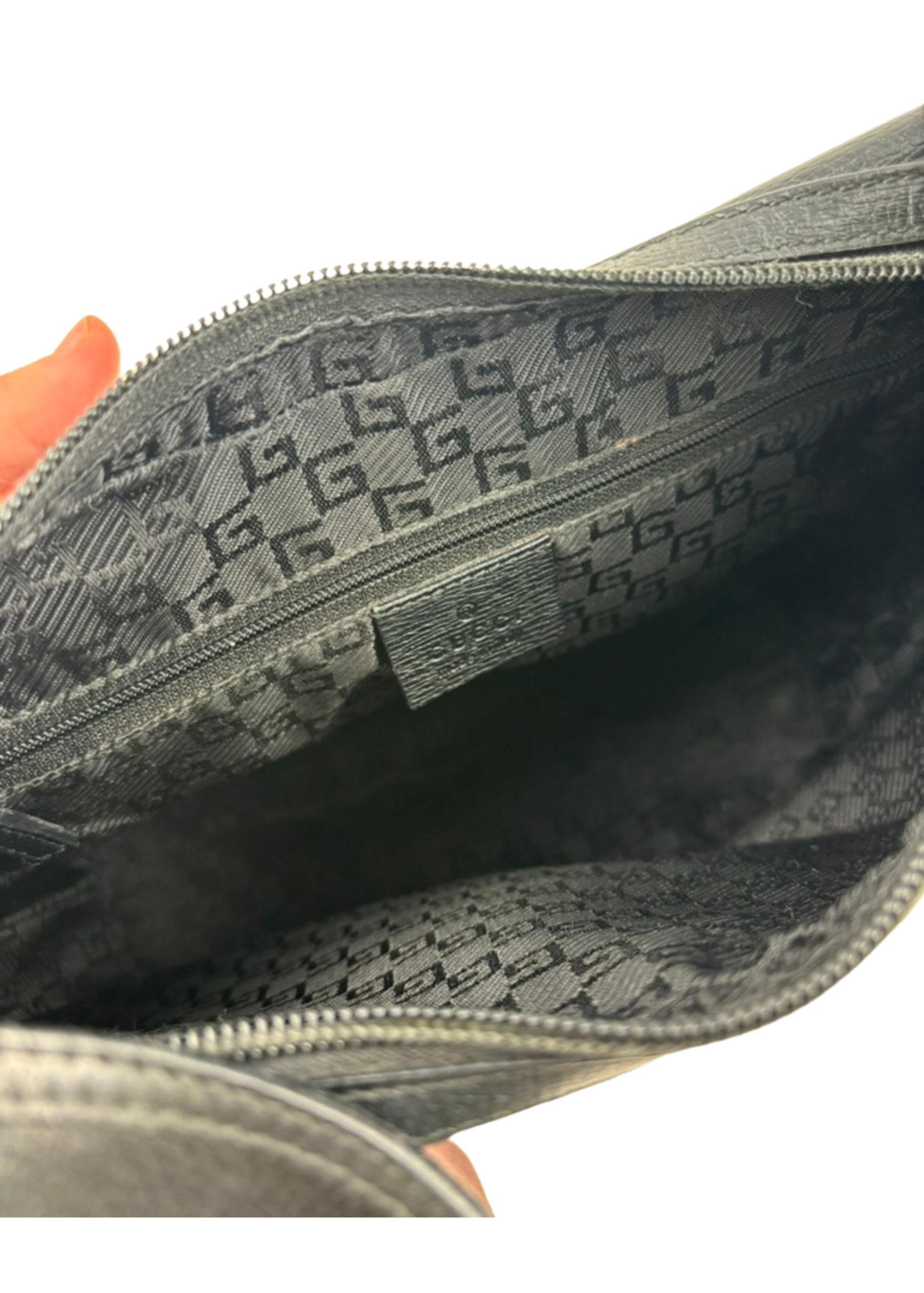 GUCCI (AS IS) 90s Saffiano Hobo Bag