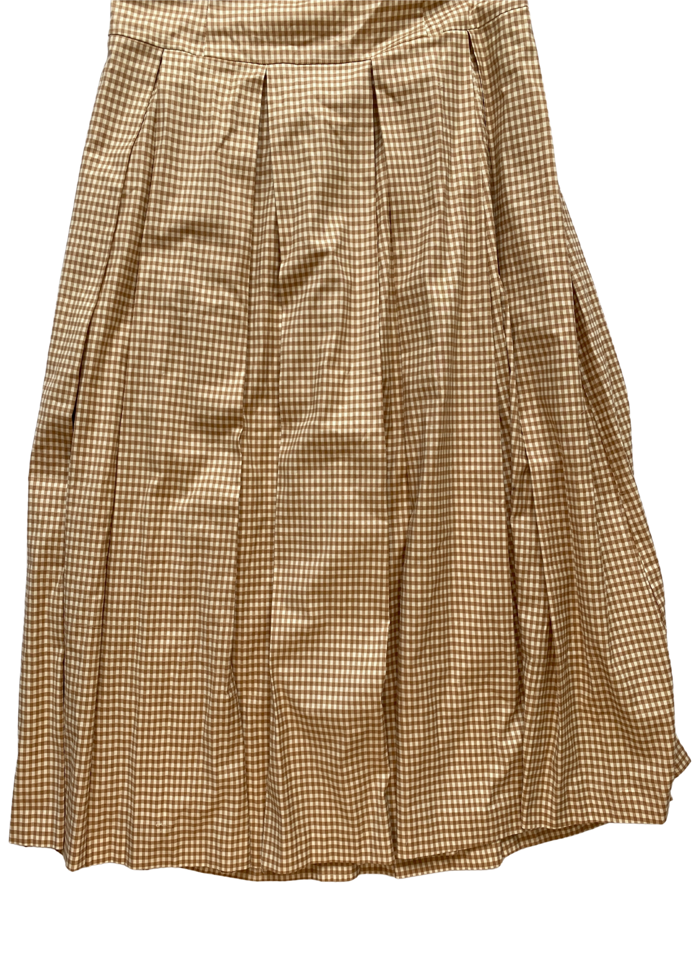 REFORMATION (BNWT) 'Anzo Check Beaux' Halter Midi Dress