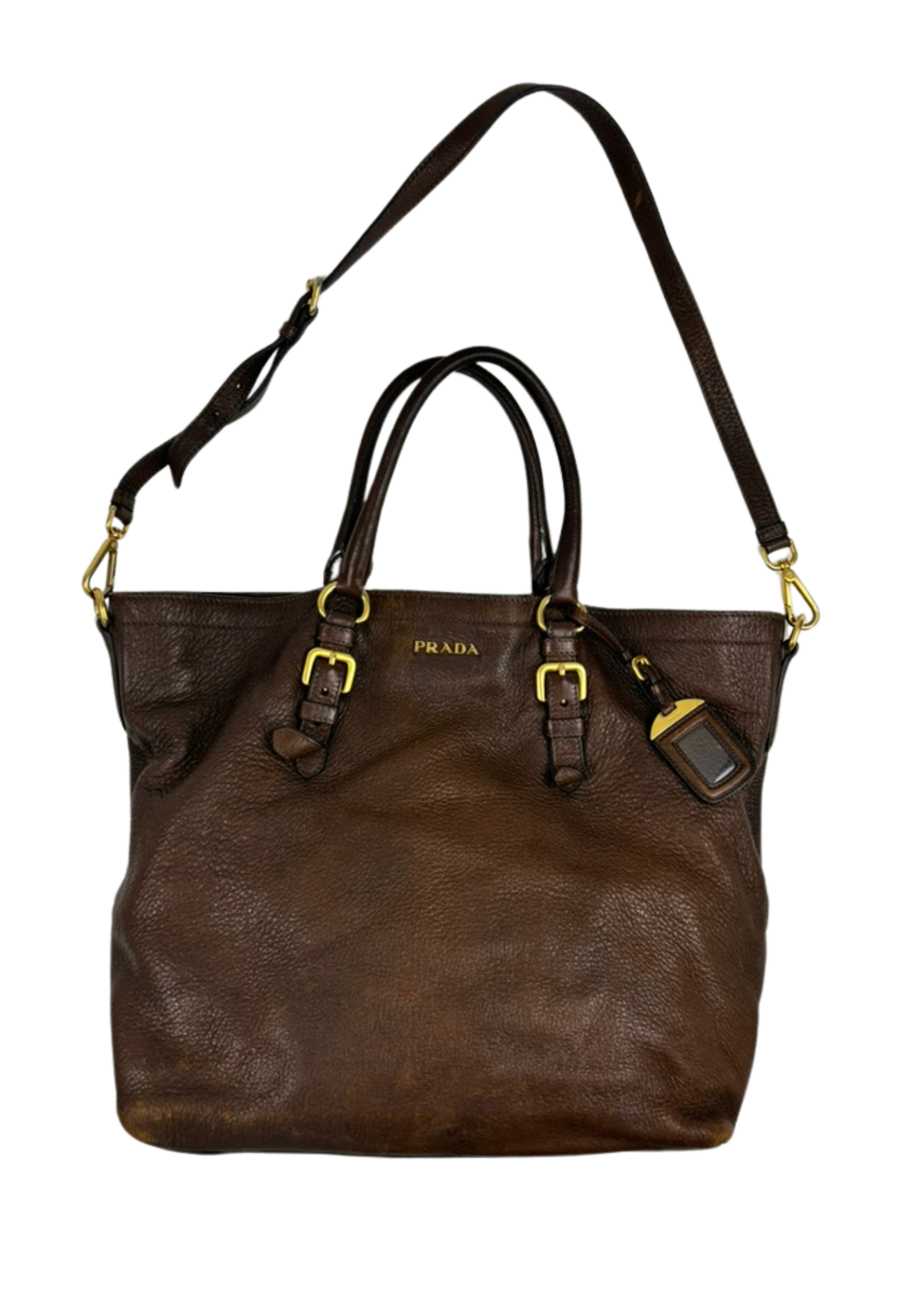 PRADA (AS IS) Brown Slouchy Leather Bag