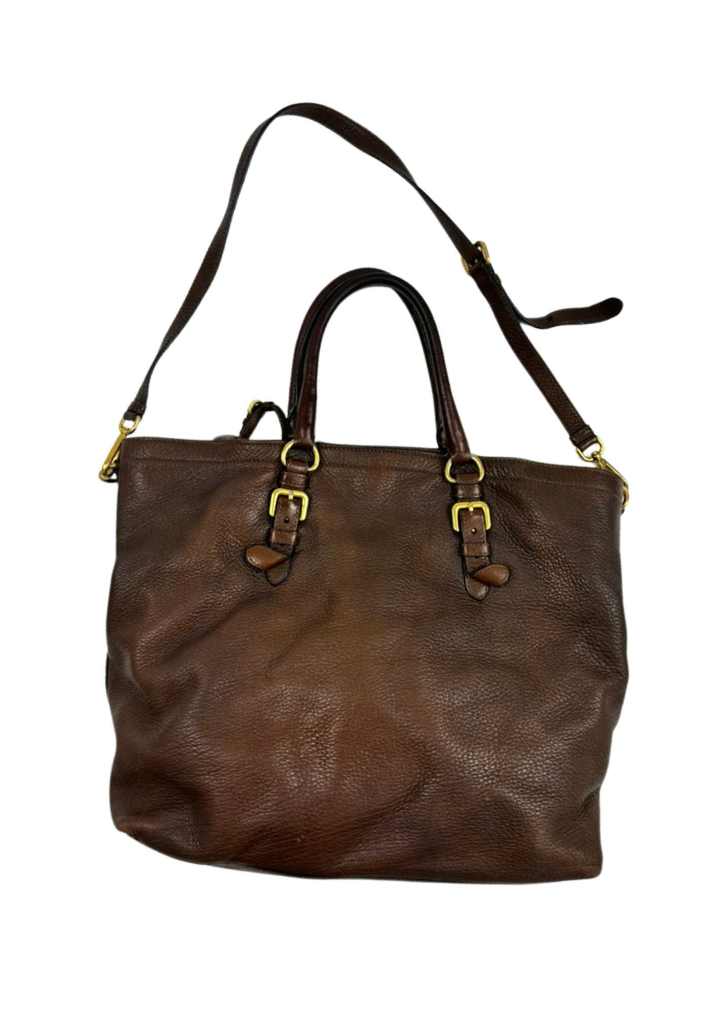 PRADA (AS IS) Brown Slouchy Leather Bag