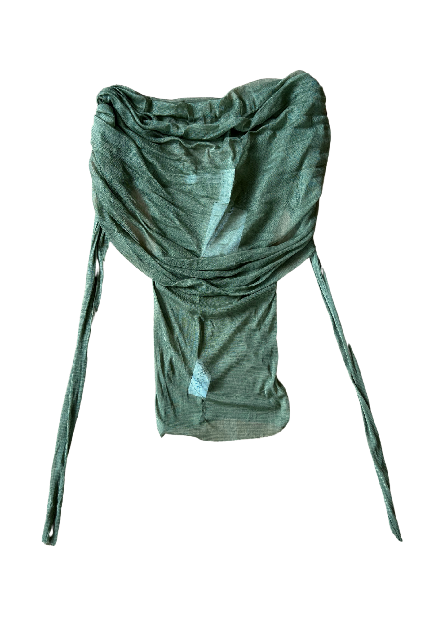 CHRISTOPHER ESBER (BNWT) 'Veiled Silk Tulle' Gathered Top