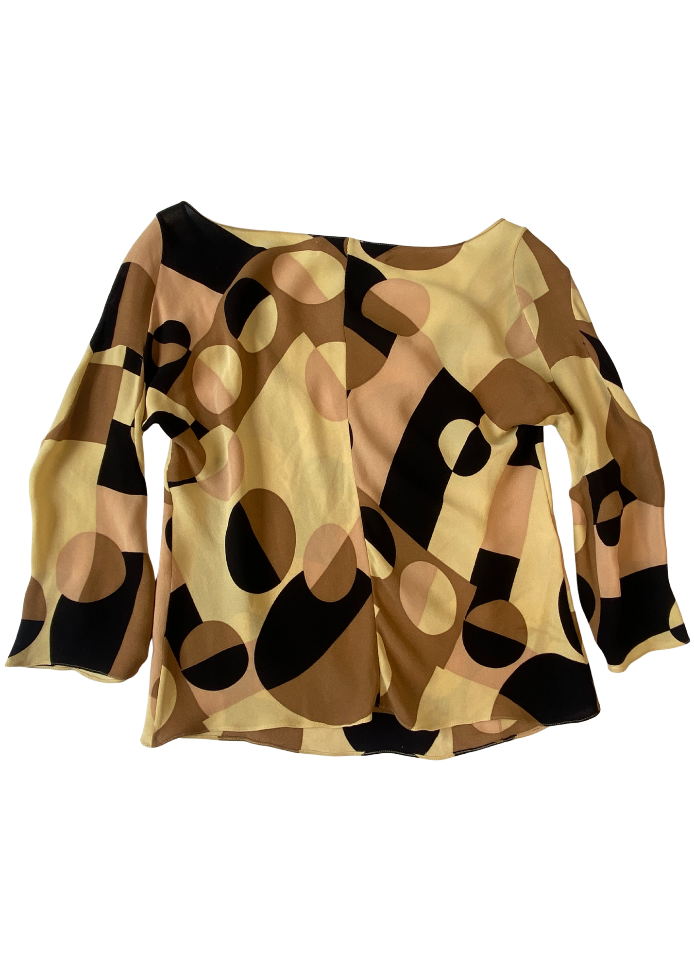 MARNI (AS IS) Geometric Print Silk Blouse