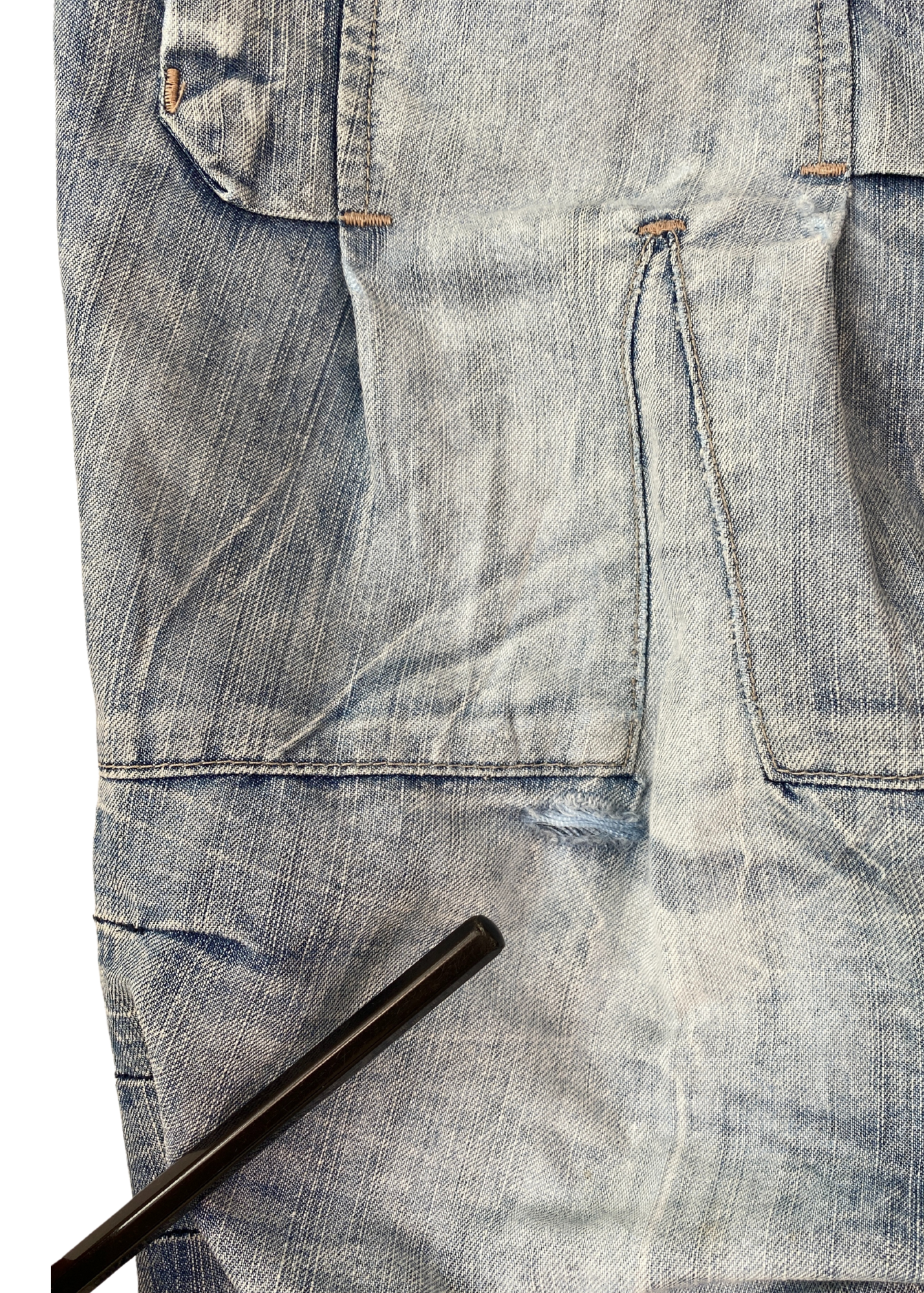 MARITHE FRANCOIS GIRBAUD (AS IS) Cargo Straight Leg Jeans