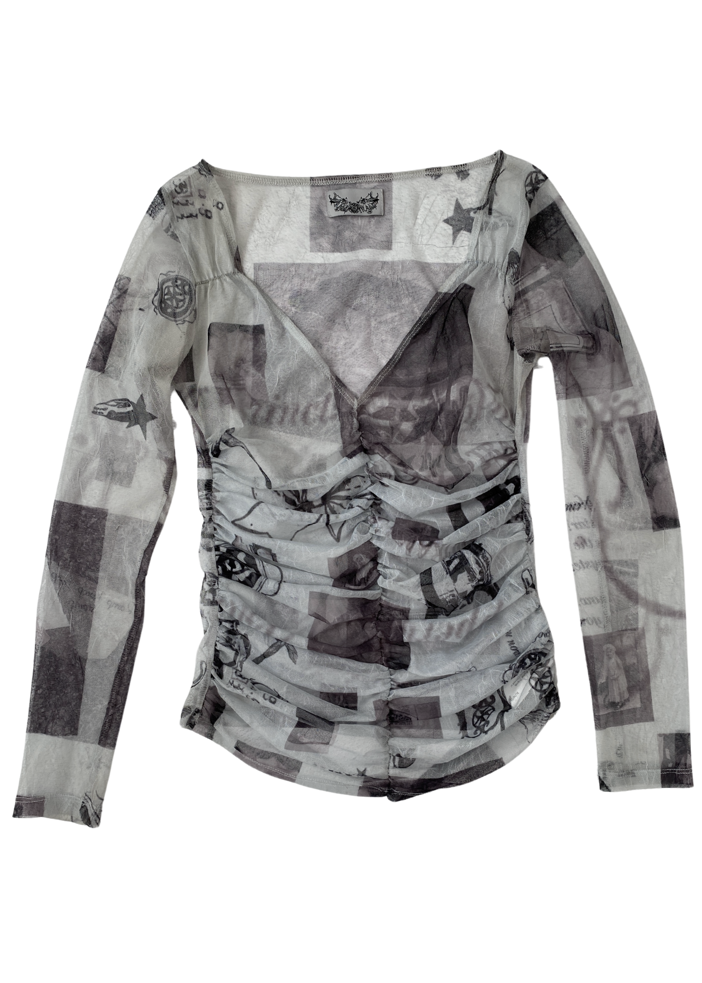 RAMP TRAMP TRAMP STAMP Mesh 'Sexy Sexy Top'