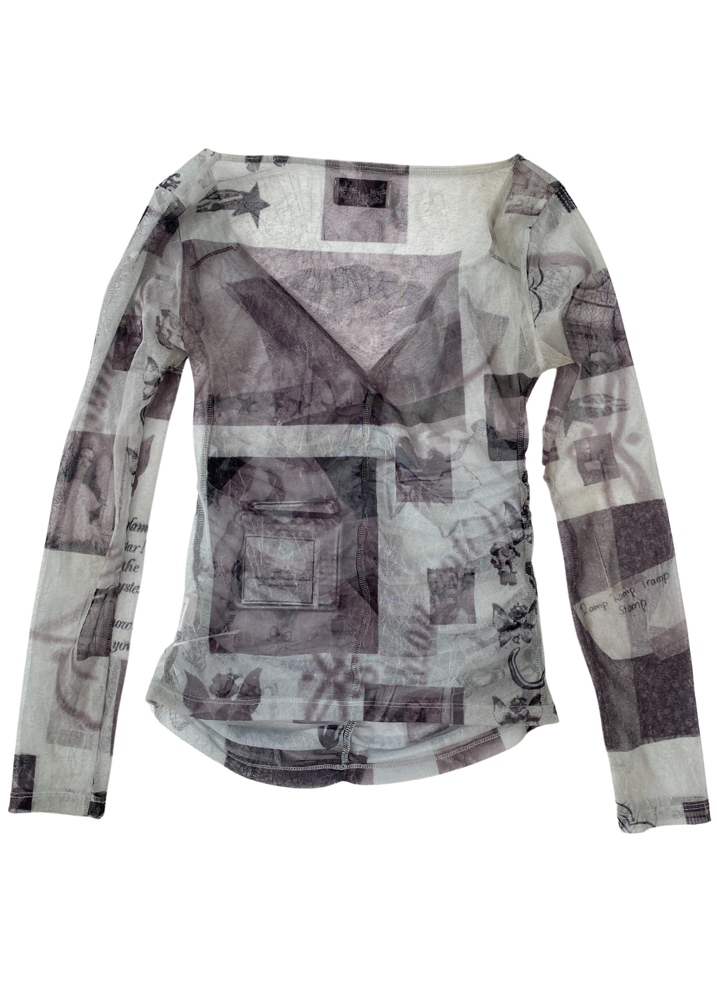 RAMP TRAMP TRAMP STAMP Mesh 'Sexy Sexy Top'