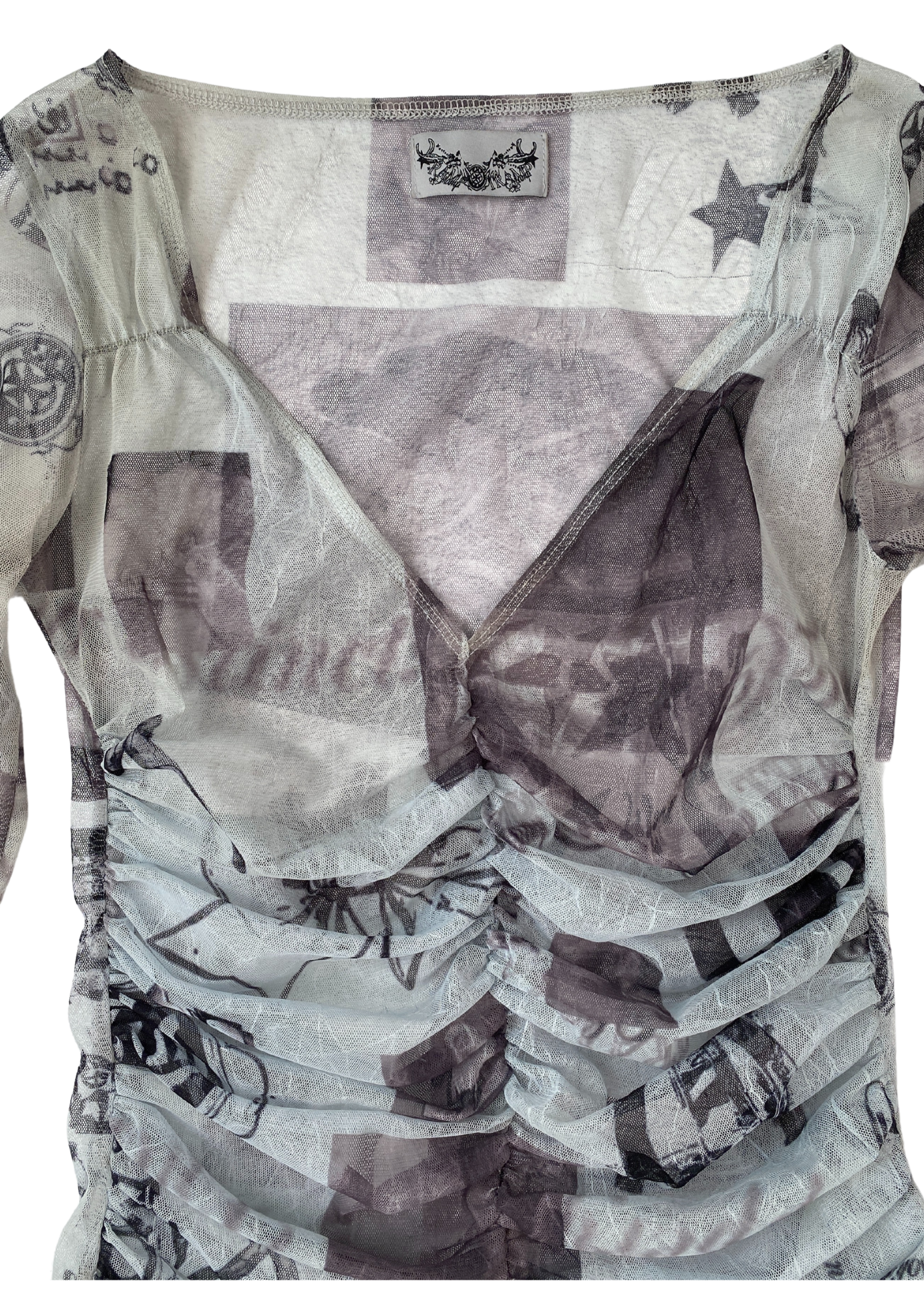 RAMP TRAMP TRAMP STAMP Mesh 'Sexy Sexy Top'