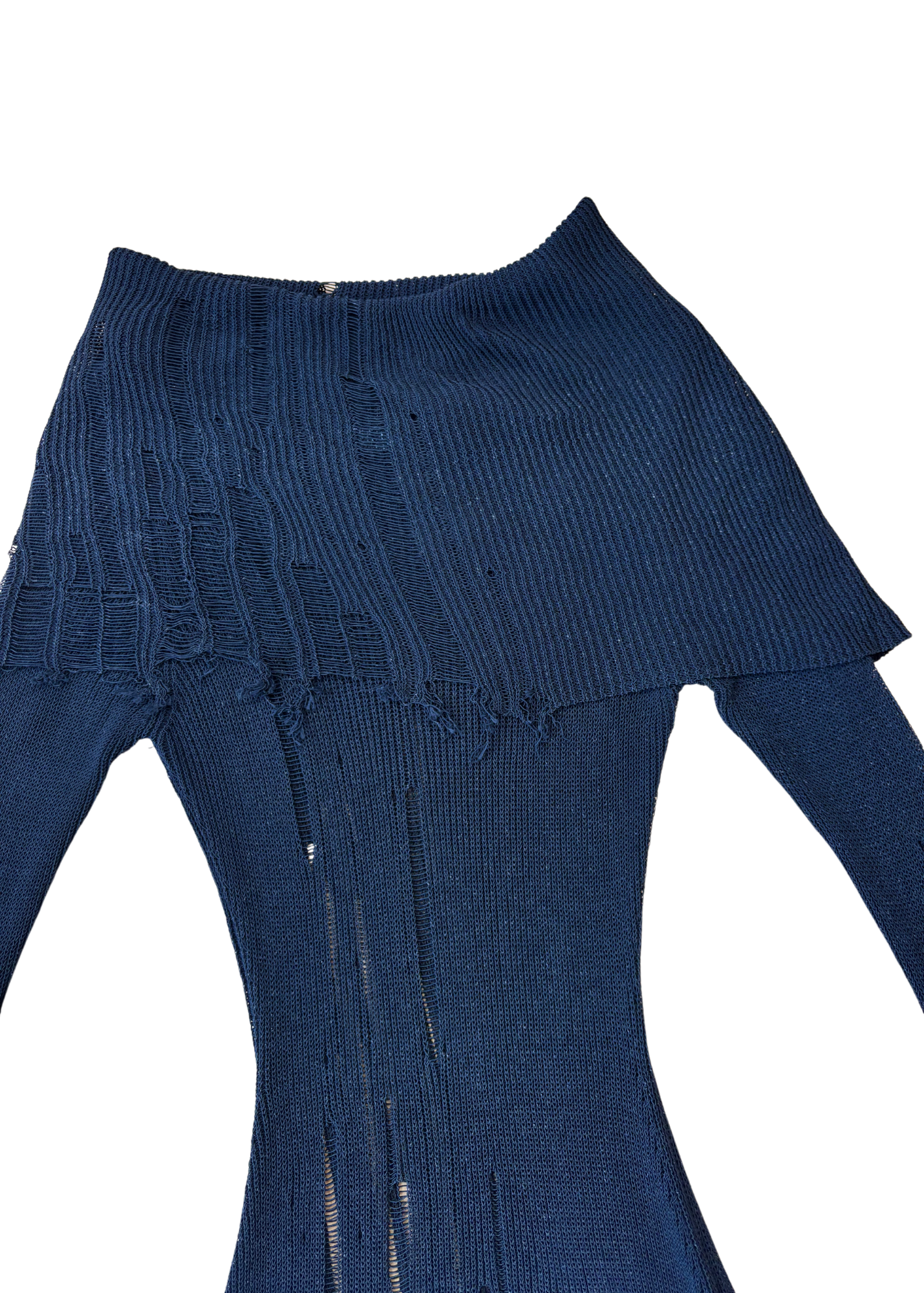ACNE STUDIOS Distressed Foldover Knit Jumper