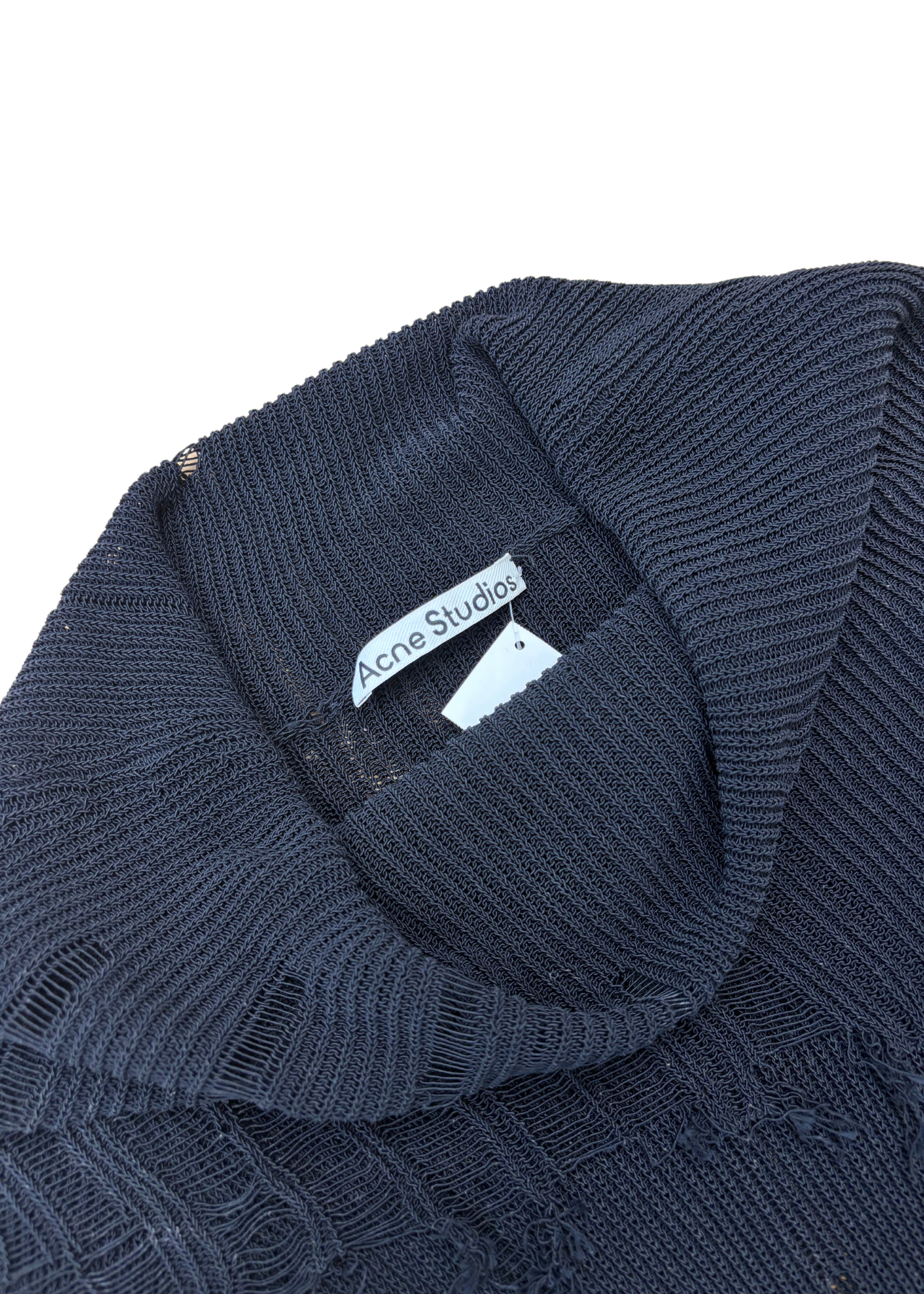 ACNE STUDIOS Distressed Foldover Knit Jumper