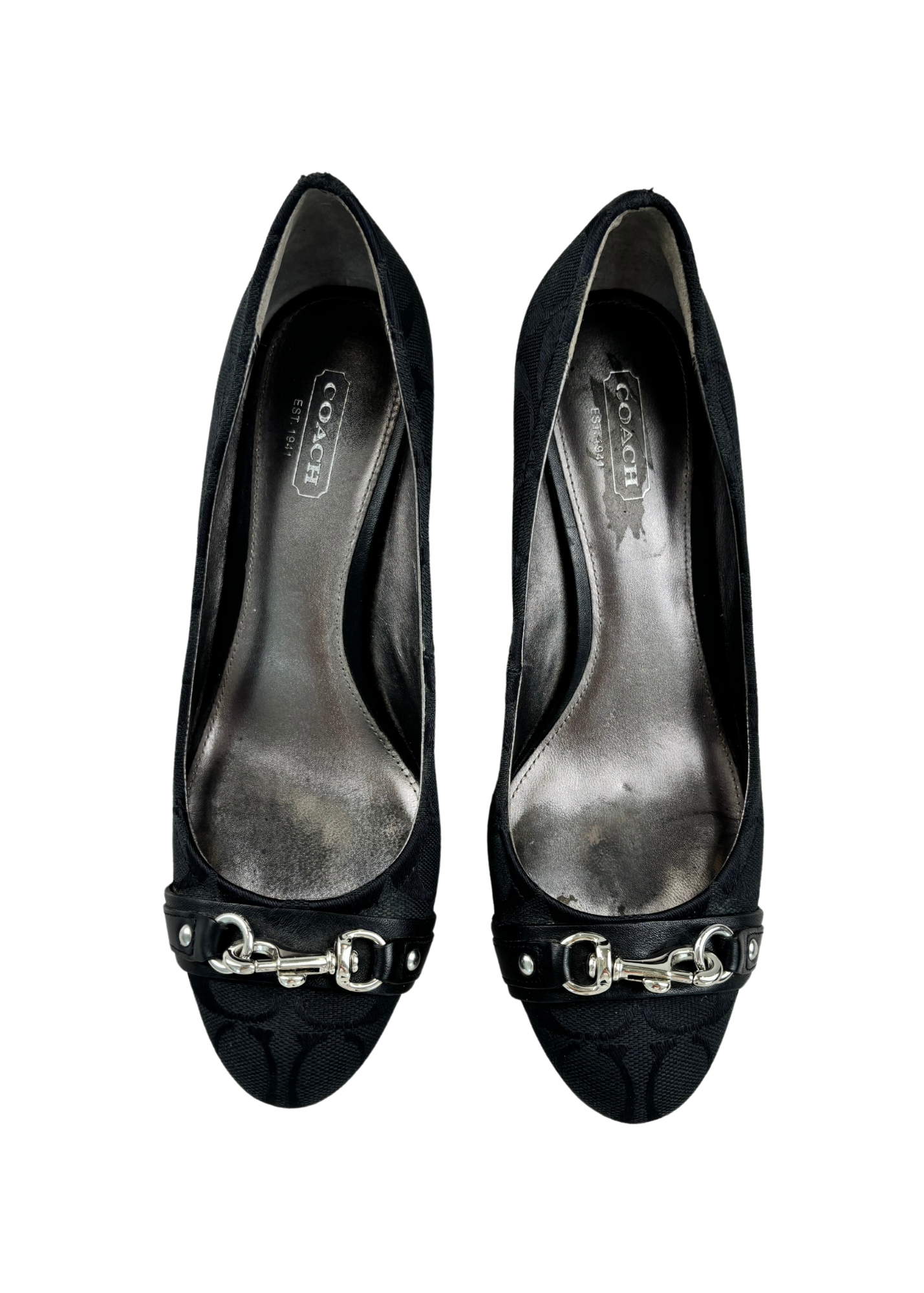 COACH Monogram Wedge Heels (AS IS)