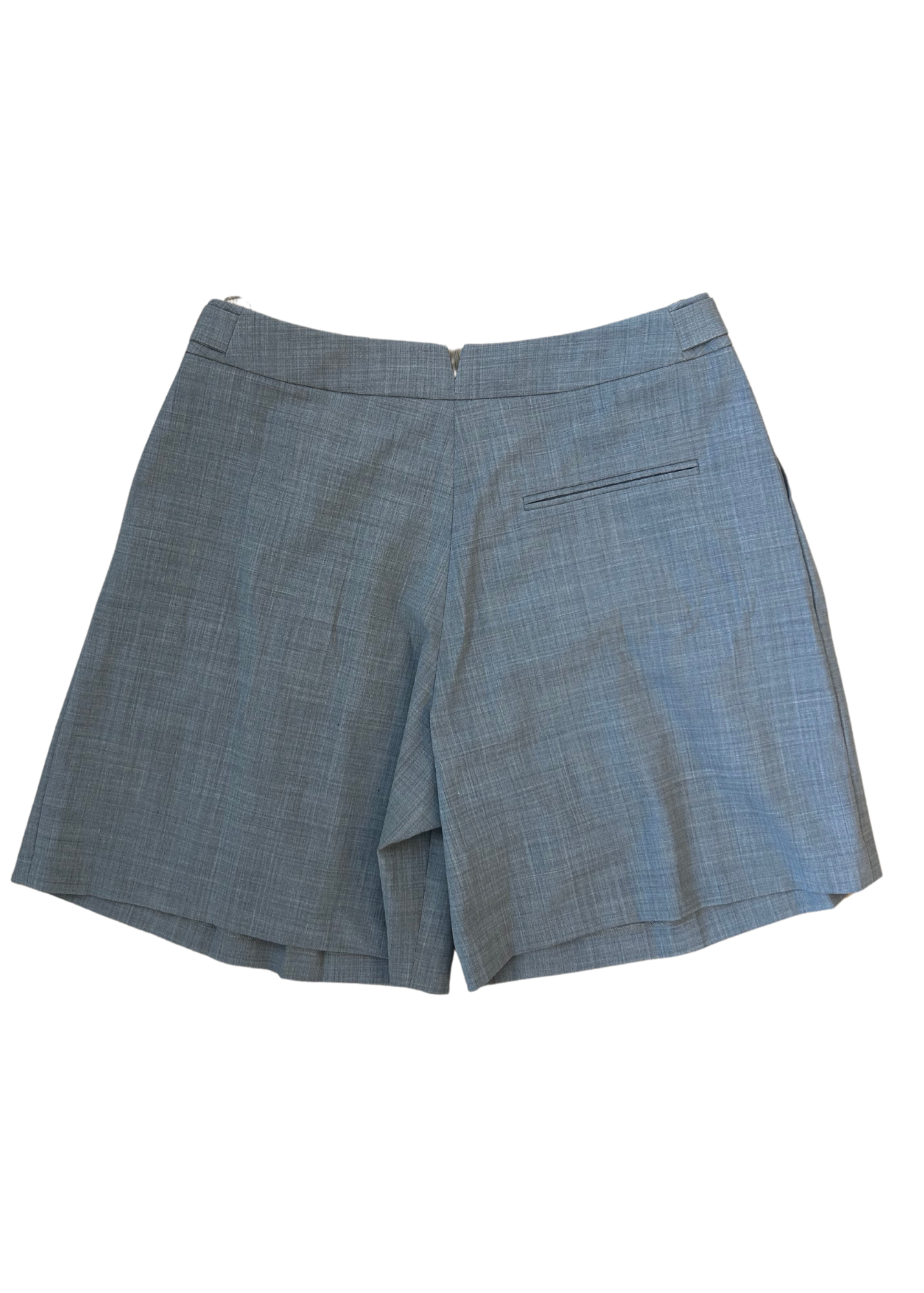 ANNA QUAN 'Vita' Taupe Wool Pleated Suiting Shorts