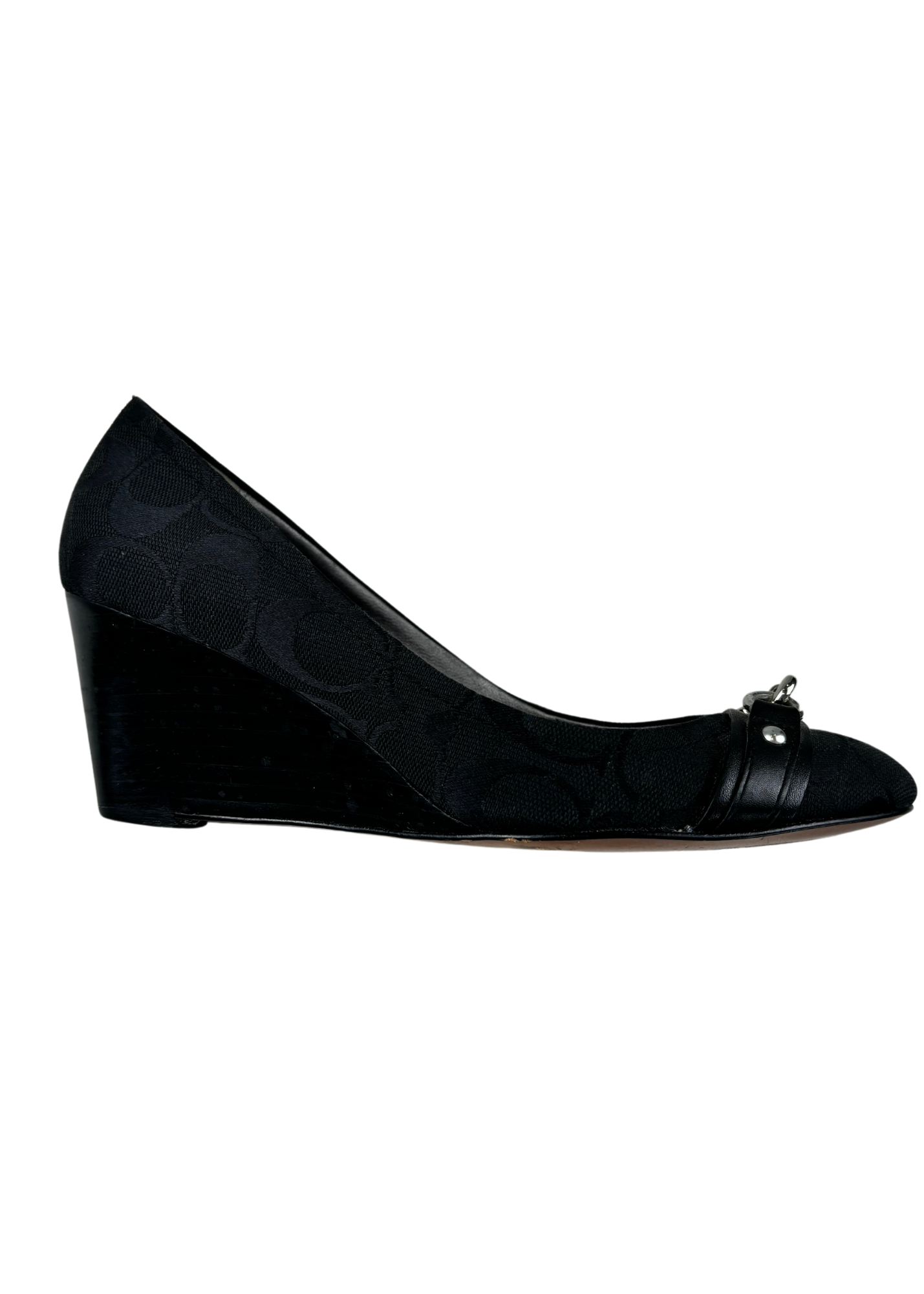 COACH Monogram Wedge Heels (AS IS)