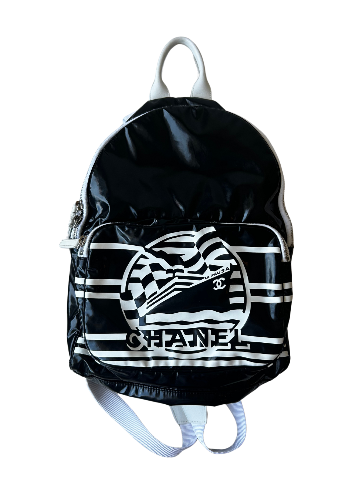 CHANEL Resort 2019 'La Pausa Bay' Vinyl Backpack