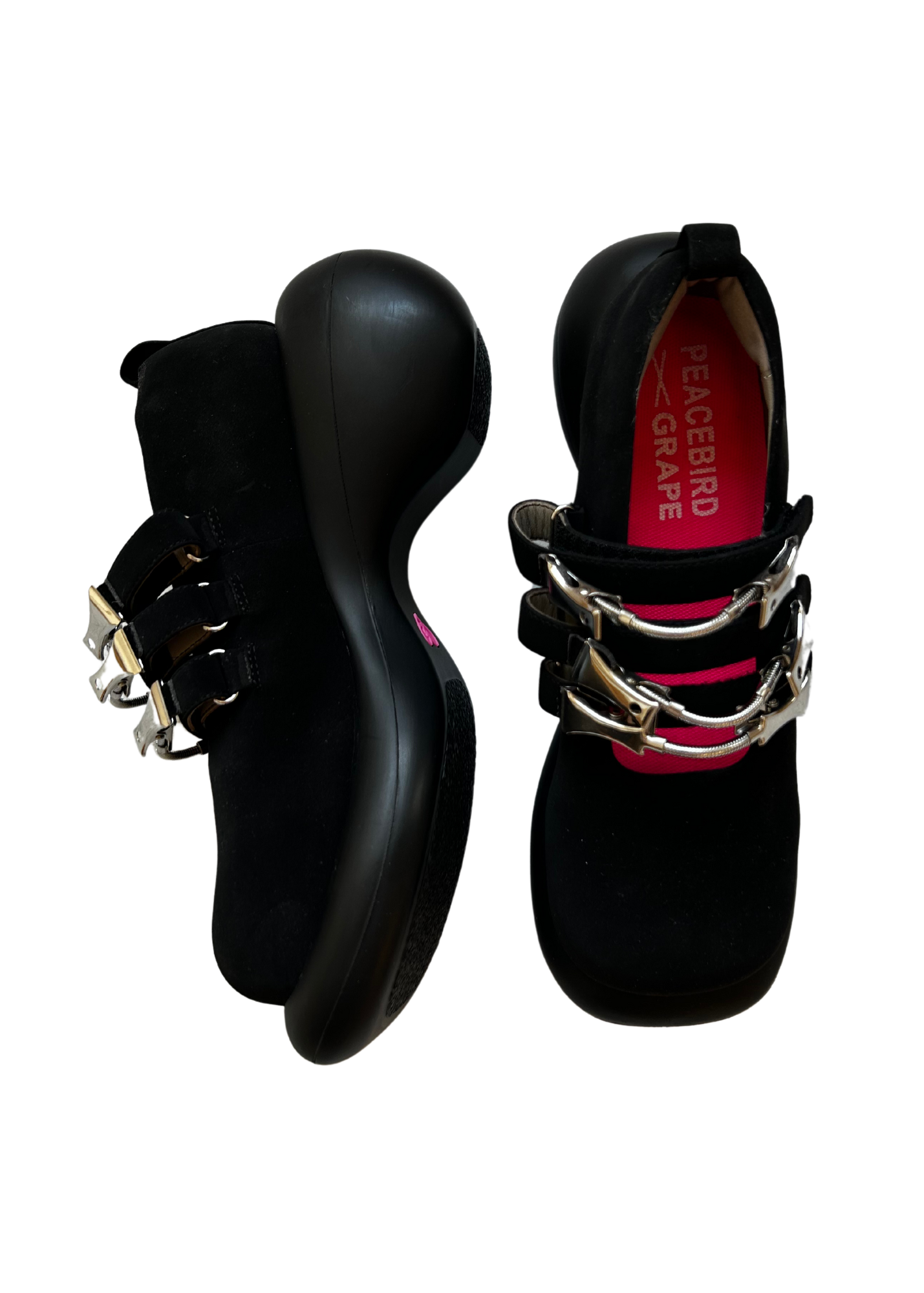 PEACEBIRD X GRAPE Strappy Platform Mary Janes