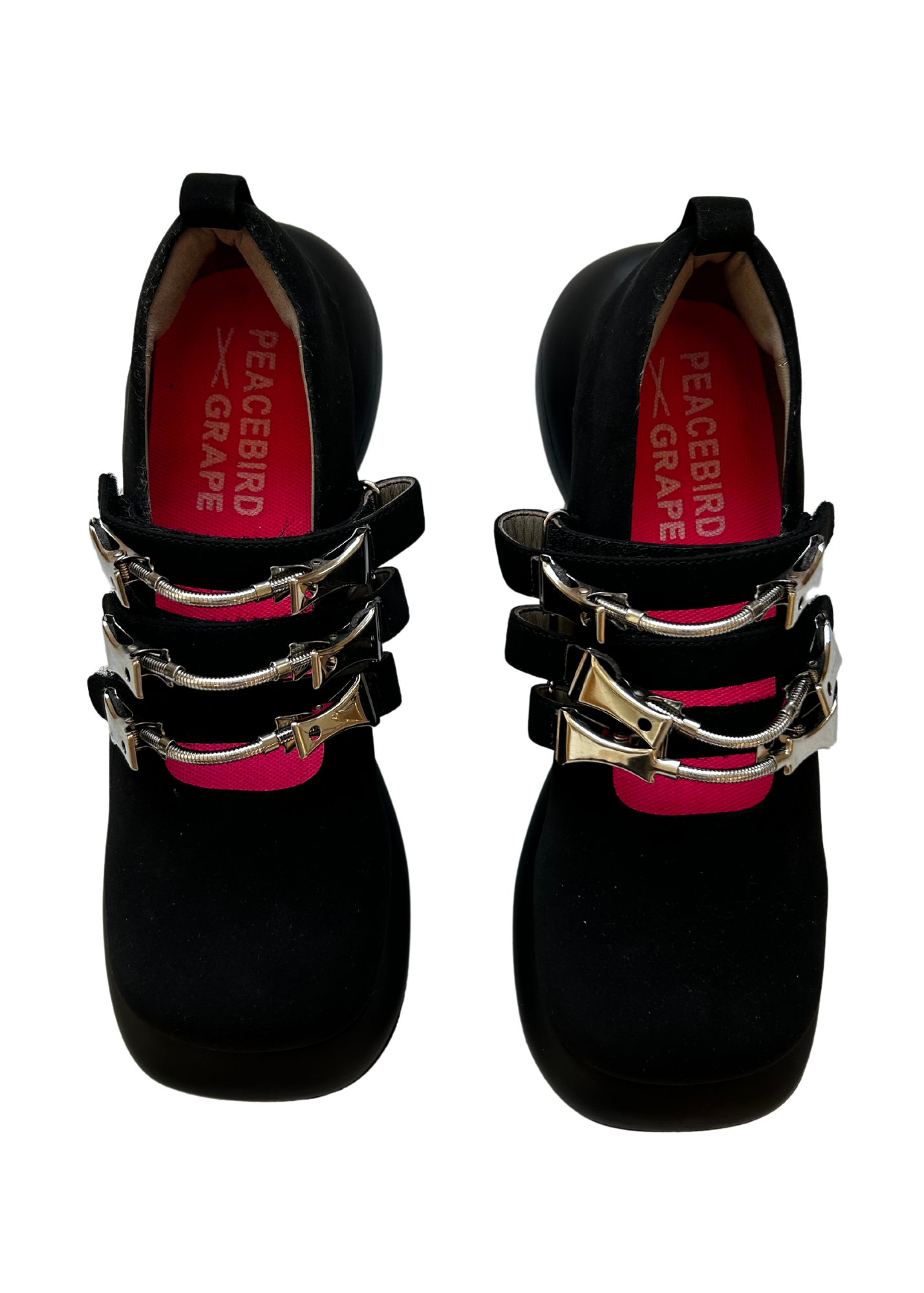 PEACEBIRD X GRAPE Strappy Platform Mary Janes