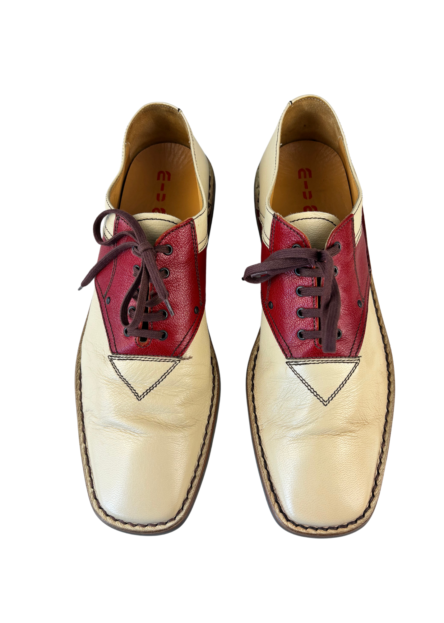 MIU MIU Leather Lace Up Bowling Shoes