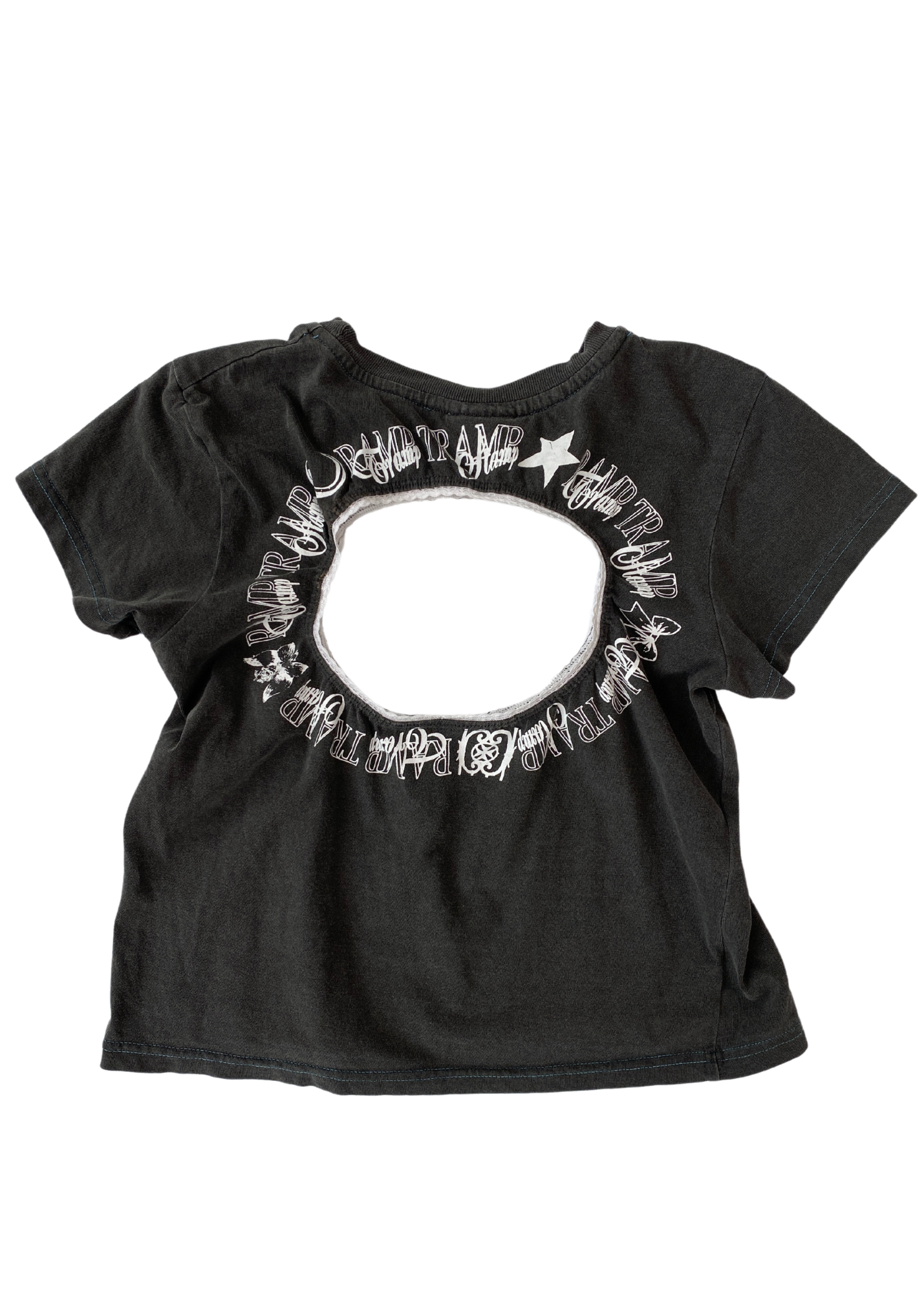 RAMP TRAMP TRAMP STAMP 'Logo Removal Baby Tee'