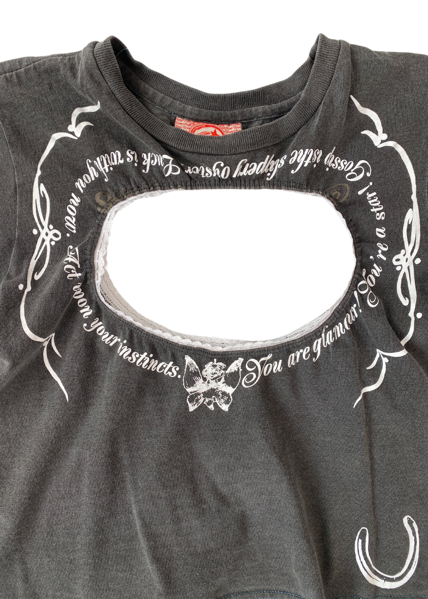 RAMP TRAMP TRAMP STAMP 'Logo Removal Baby Tee'