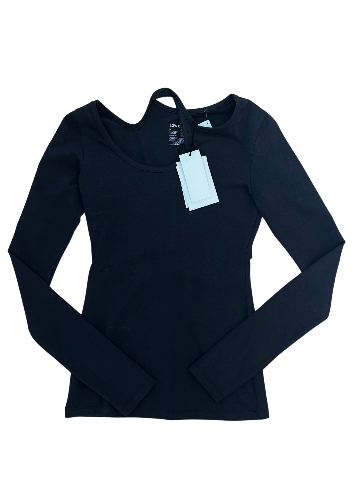 LOW CLASSIC (BNWT) Grey Cut Out Long Sleeve Fitted Tee