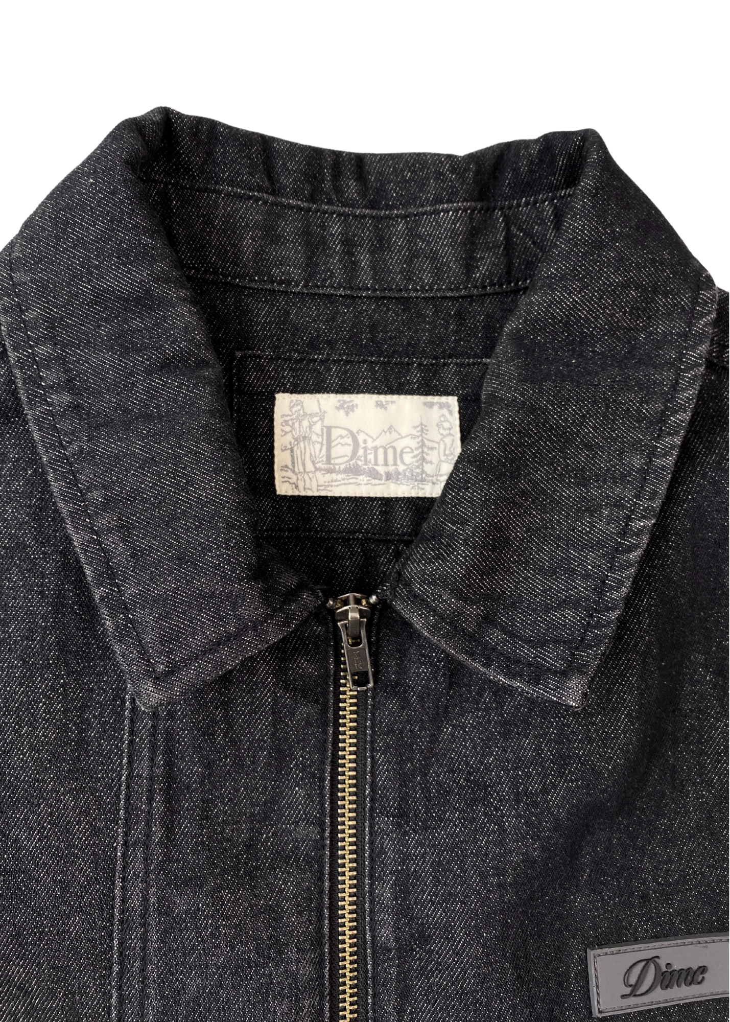 DIME Denim Zip Up Boxy Jacket