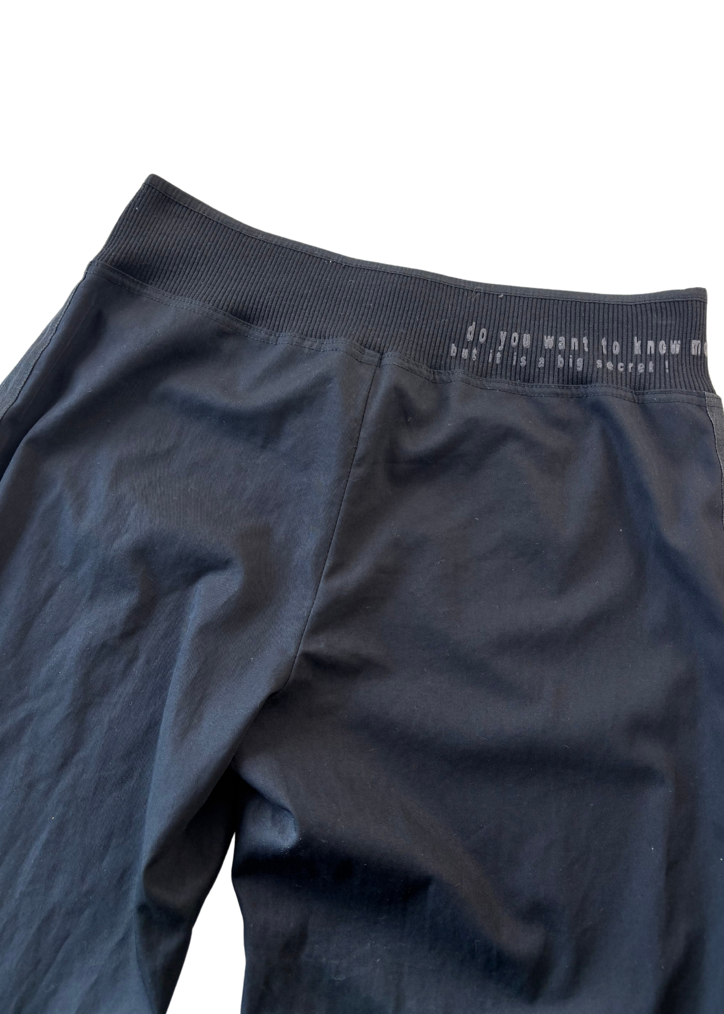 COP COPINE Black Nylon Capris