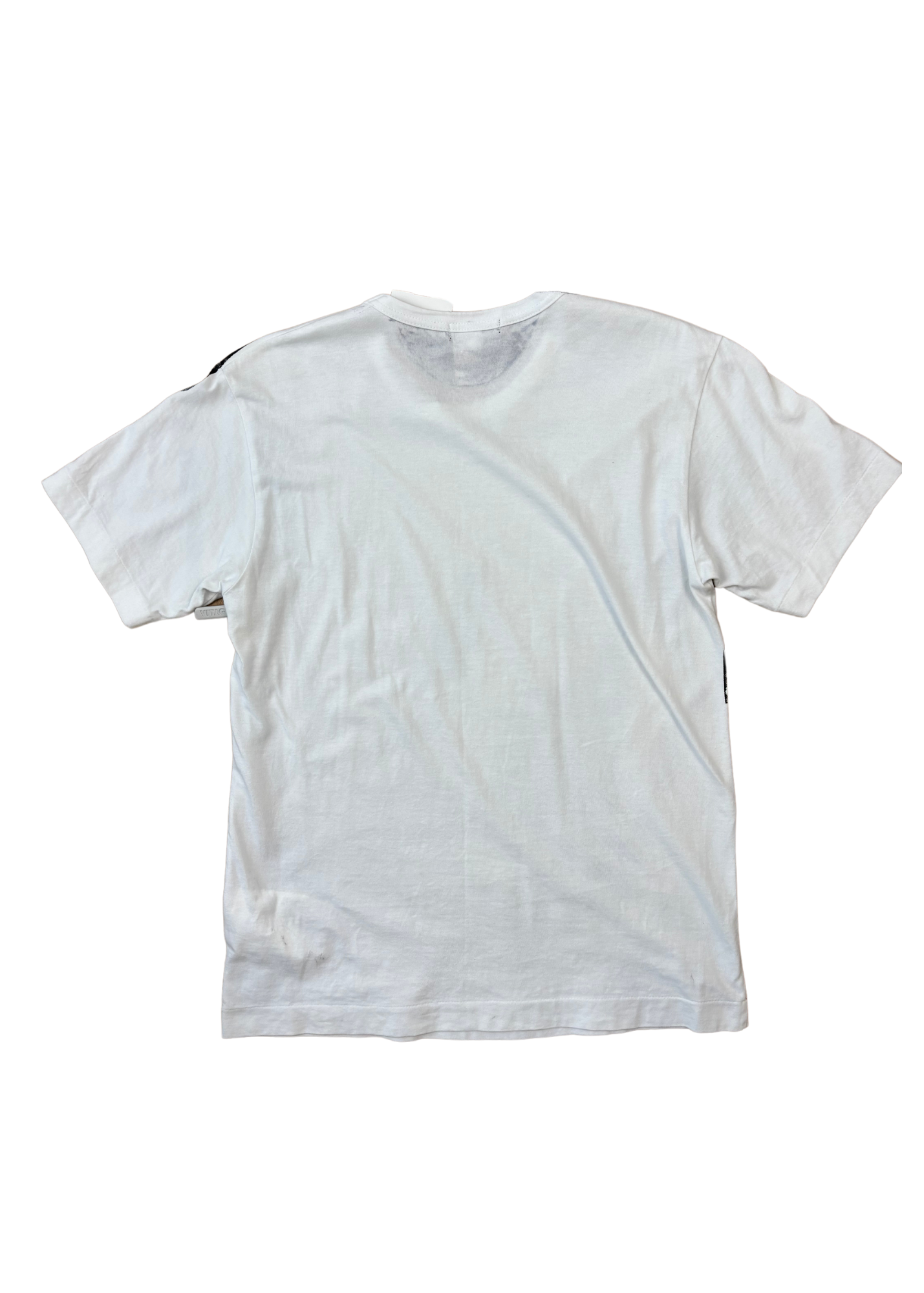 COMME DES GARÇONS HOMME PLUS AD2016 Black + White Muscle Screen Print T-Shirt