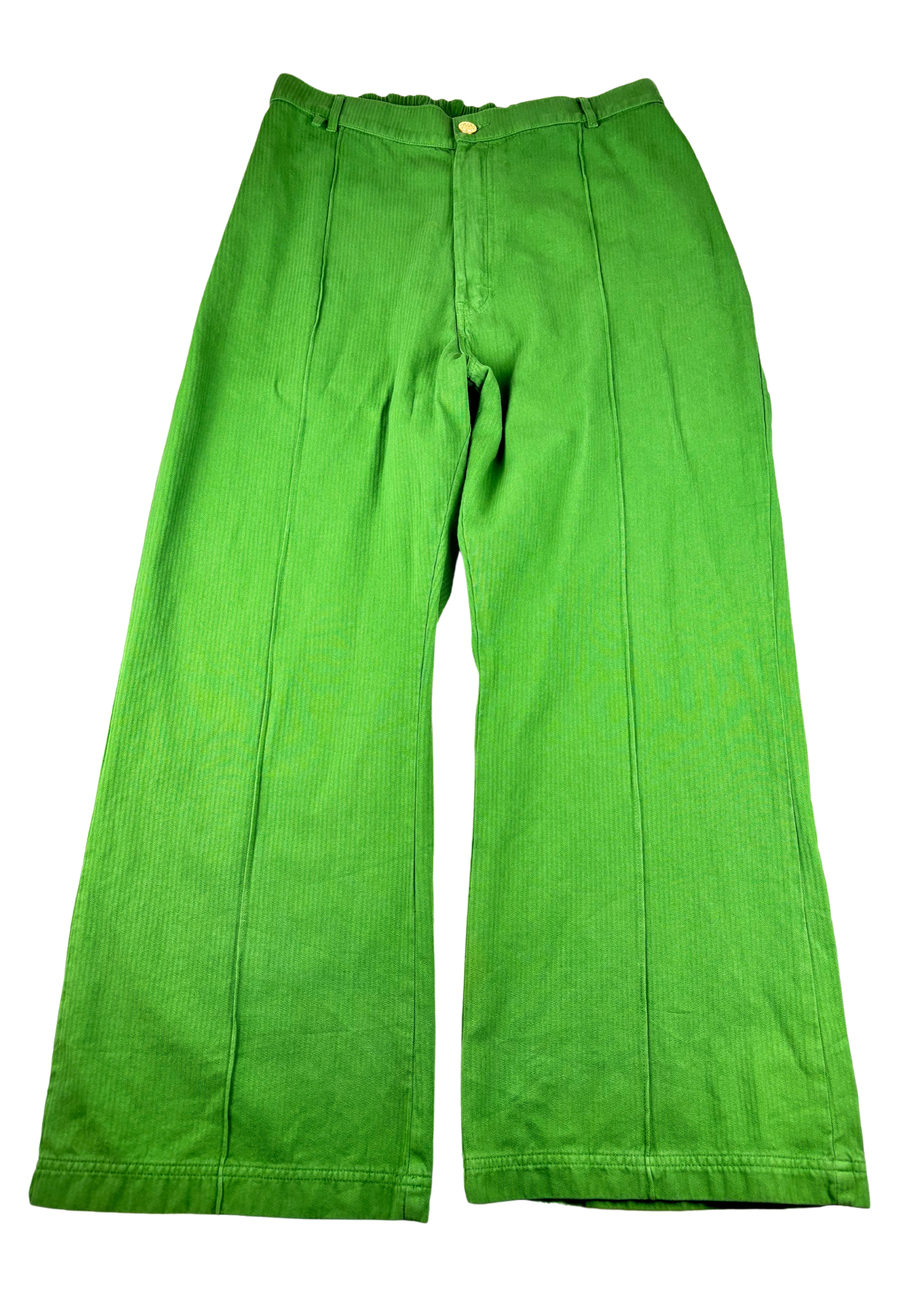 BIG BUD PRESS Green Flare Western Pants