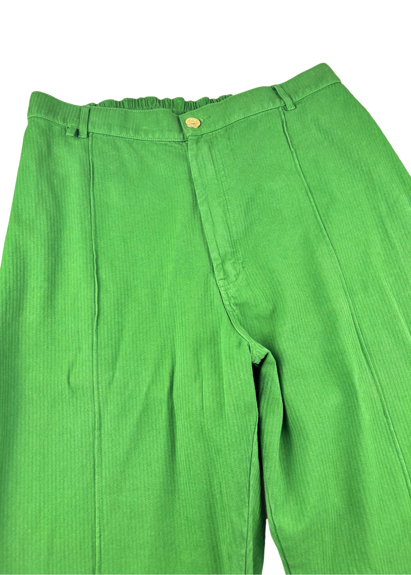 BIG BUD PRESS Green Flare Western Pants
