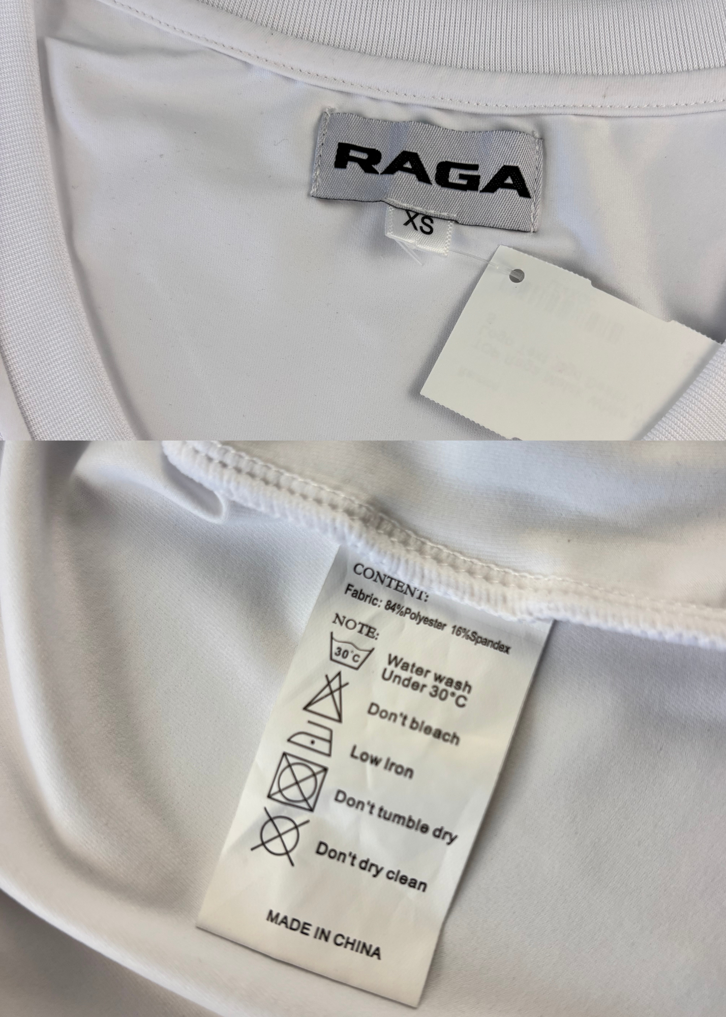 RAGA MALAK Logo 'Ego Death' V Neck Tee