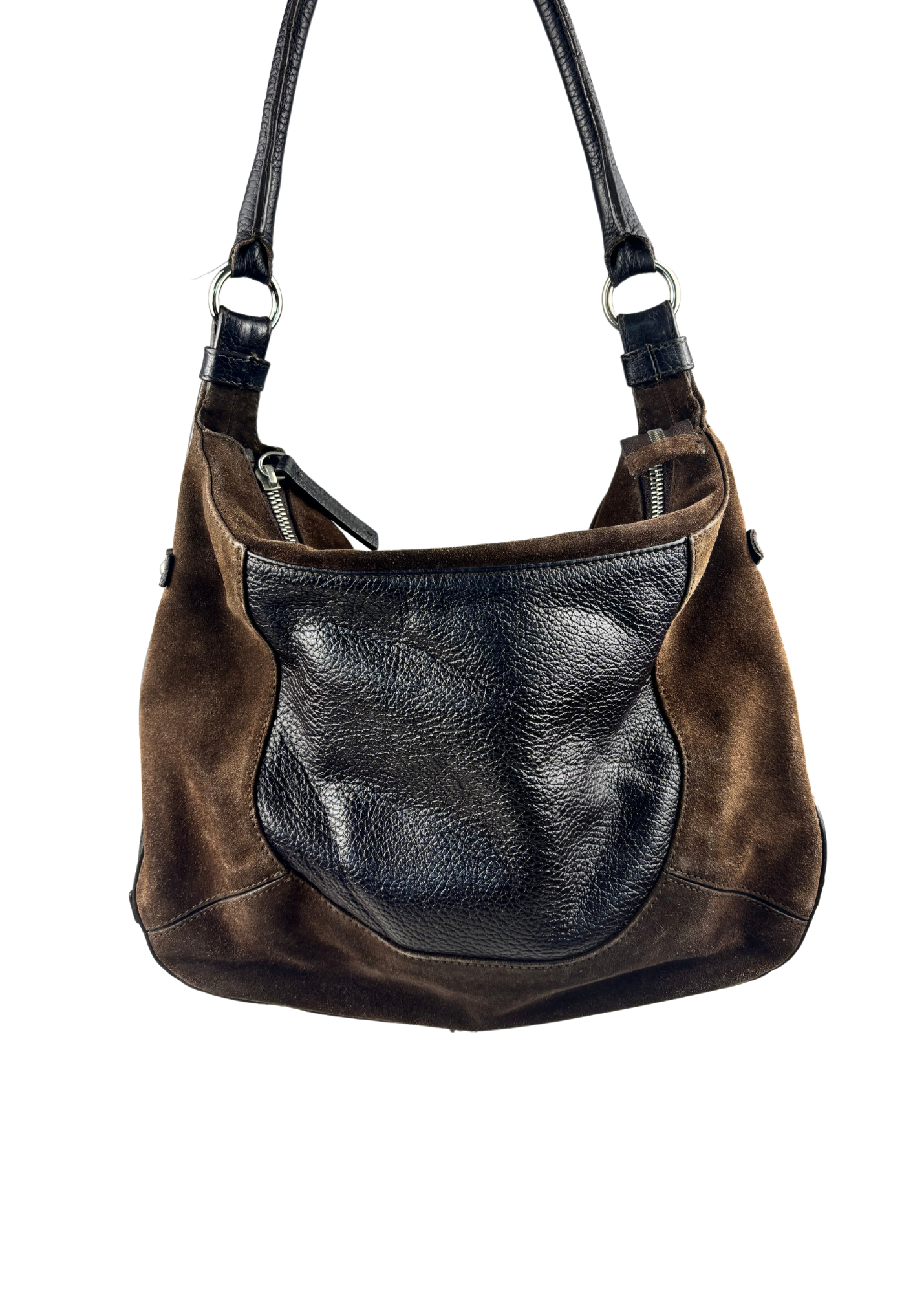 FURLA Suede Drawstring Bag