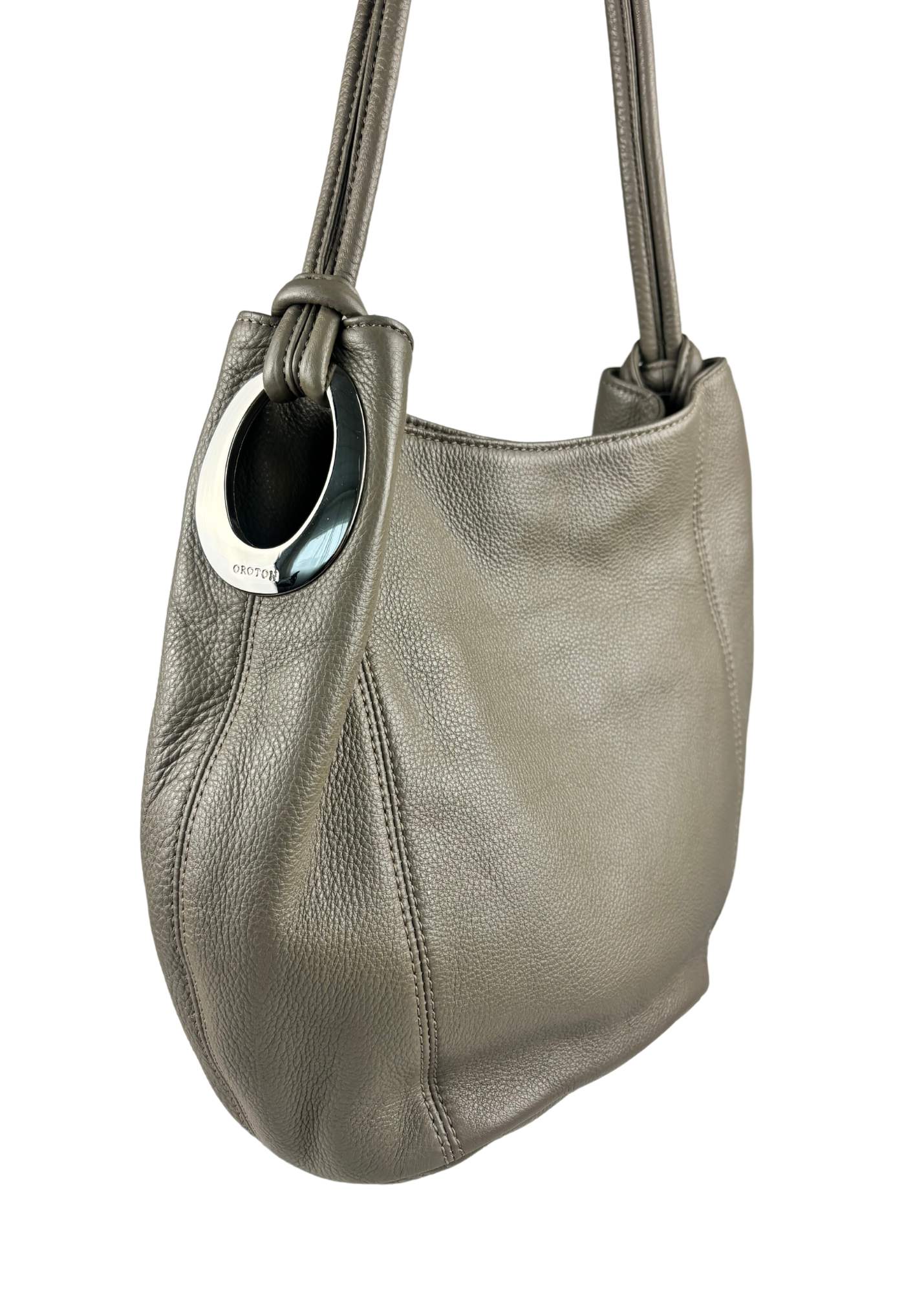 OROTON Khaki Leather Bag