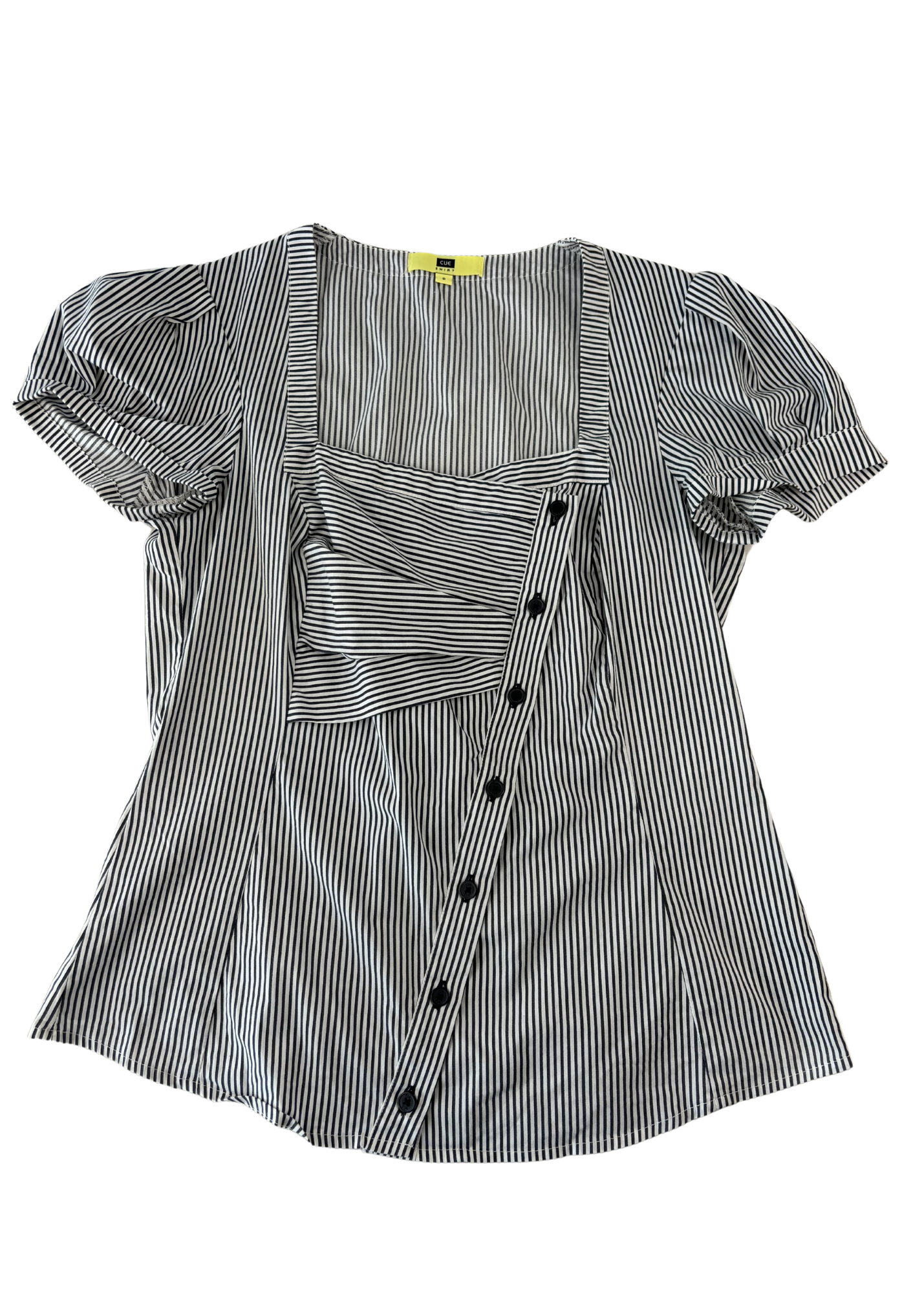 CUE VINTAGE Stripe Asymmetrical Top