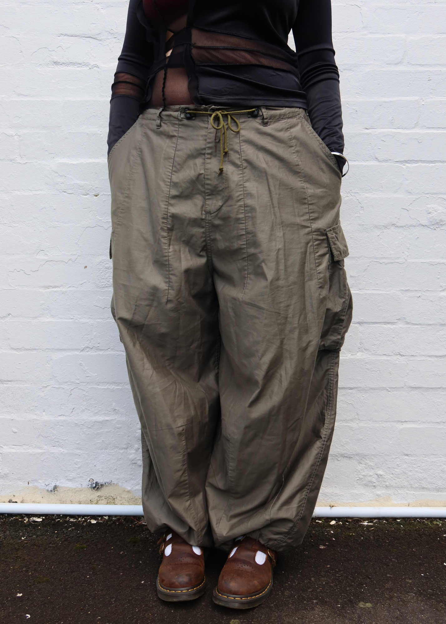 NEEDLES (AS IS) Khaki 'HD BDU' Cotton Balloon Cargo Pants