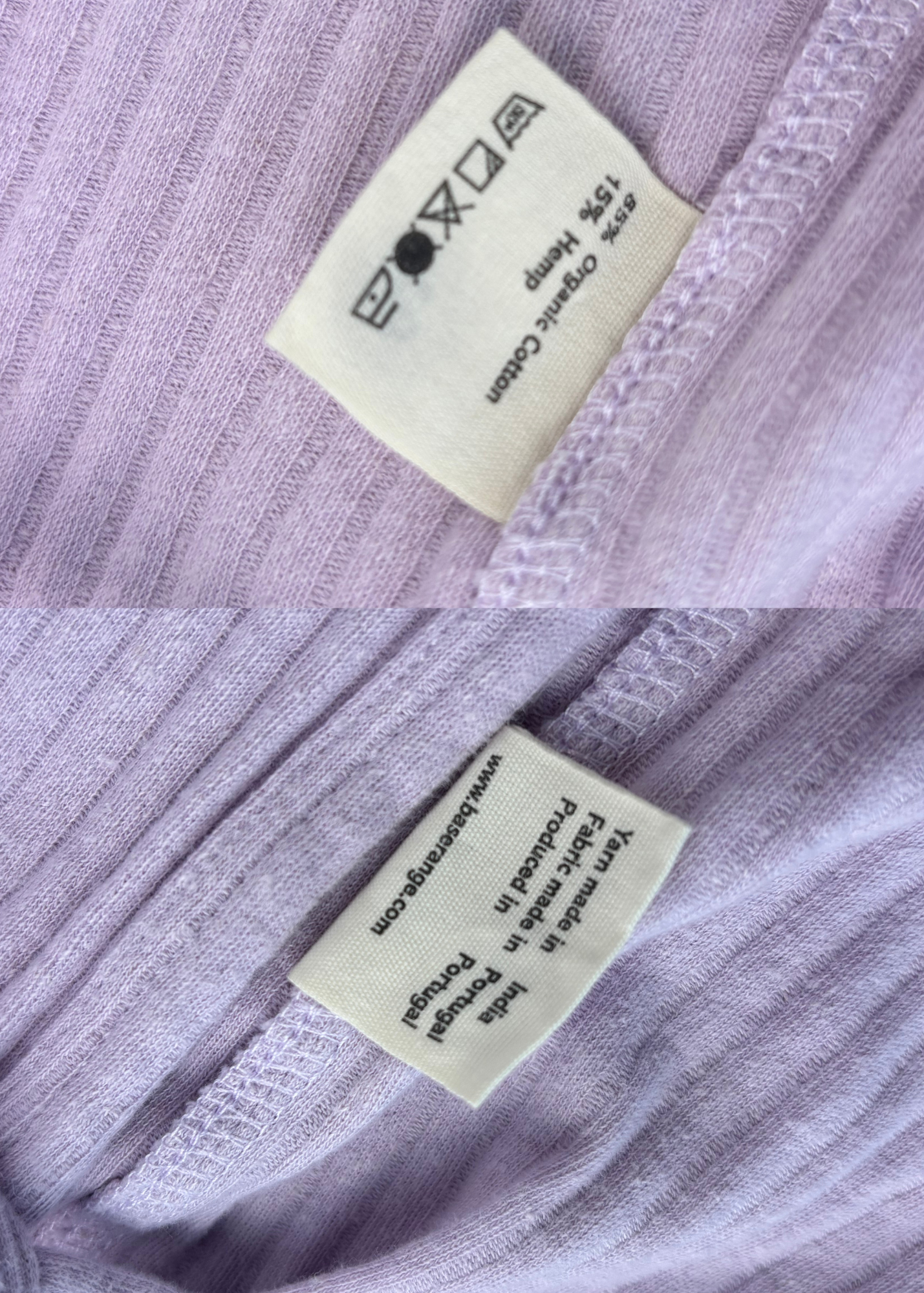 BASERANGE (BNWT) Lilac Wrap Tee