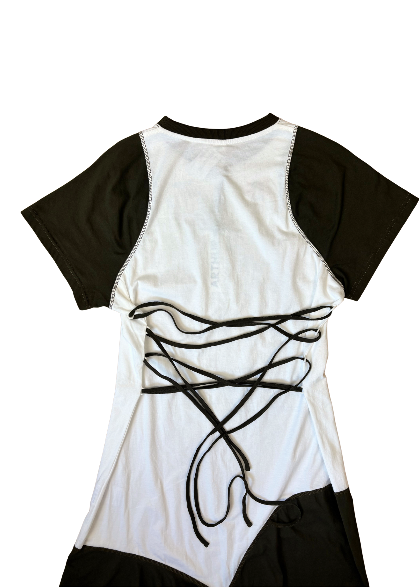 ARTHUR APPAREL Raglan Print Tie Dress