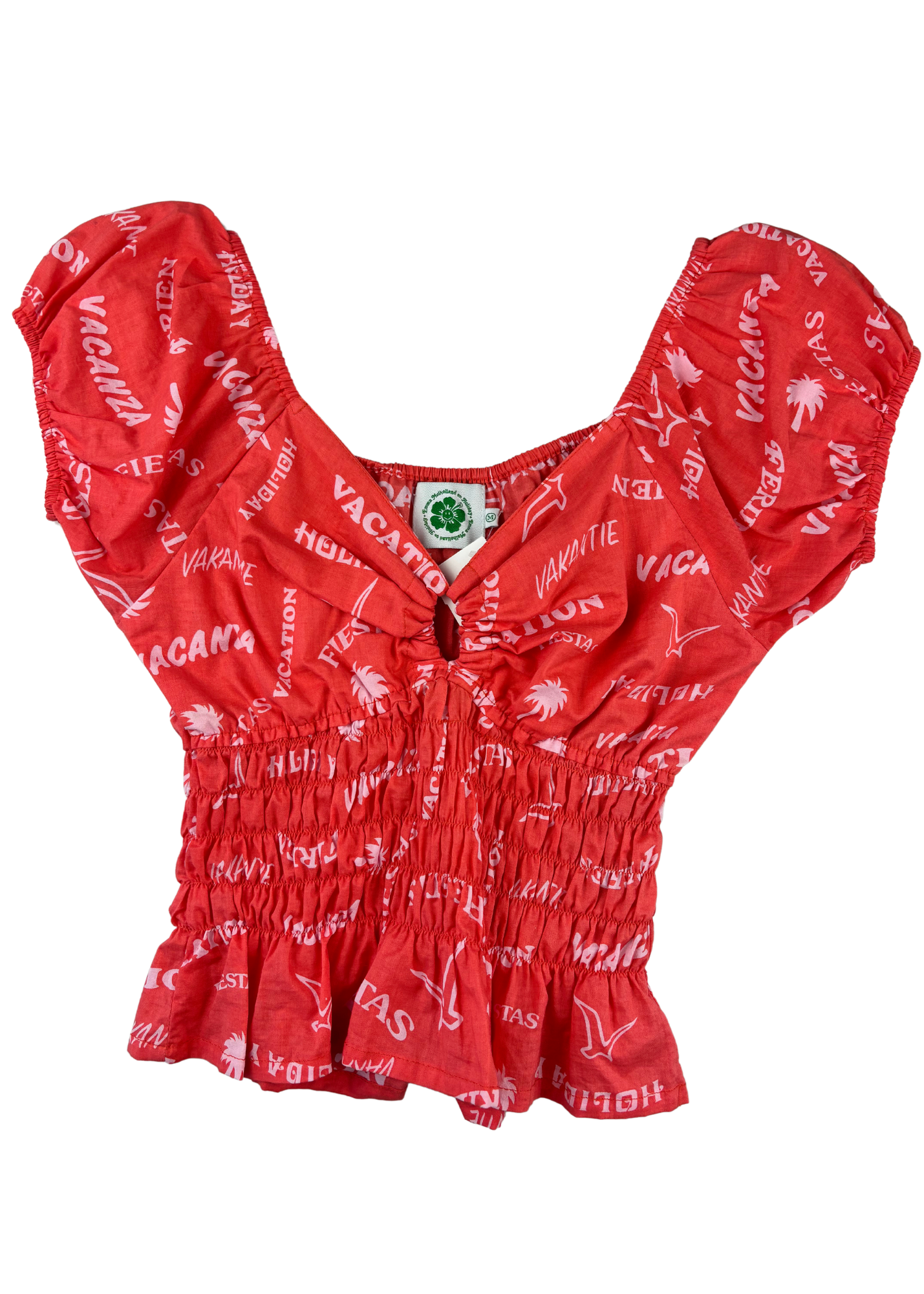 HOLIDAY Print Keyhole Crop