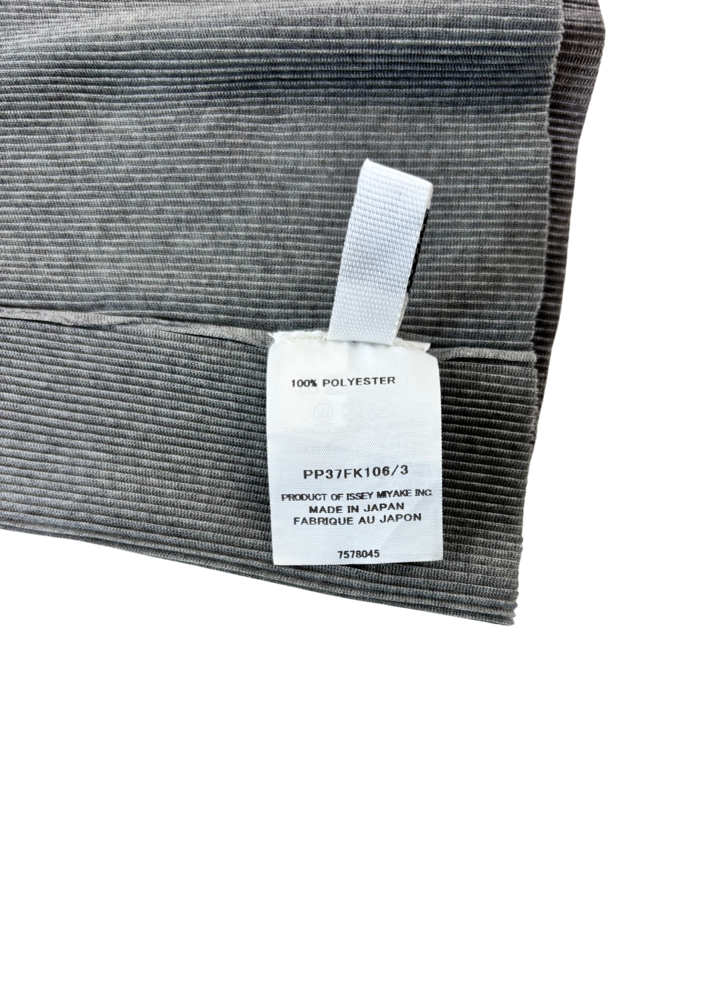 ISSEY MIYAKE Pleats Please Grey Scoop T-Shirt