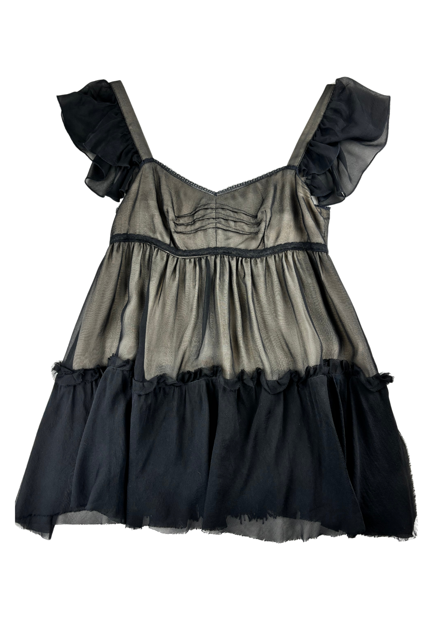 DOLCE & GABBANA AS IS Chiffon Babydoll Cami