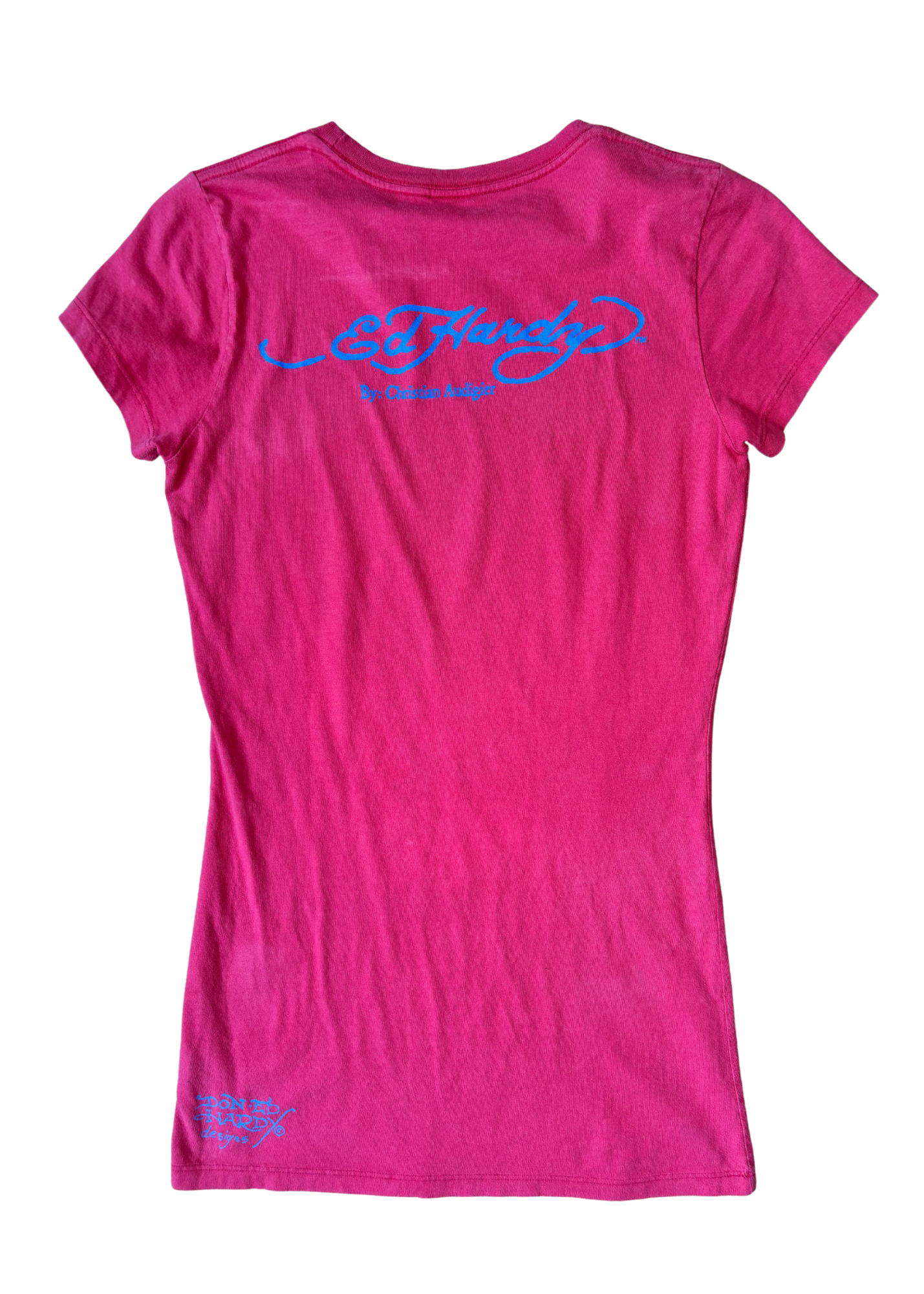 Ed Hardy Pink Graphic Top