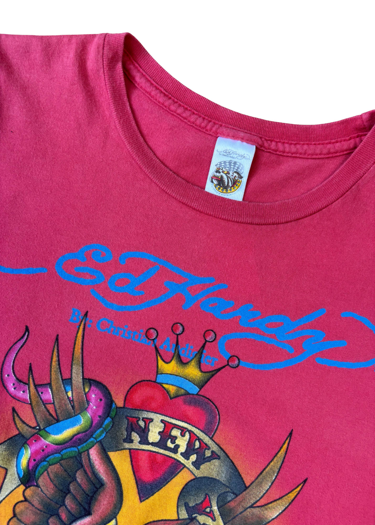 Ed Hardy Pink Graphic Top