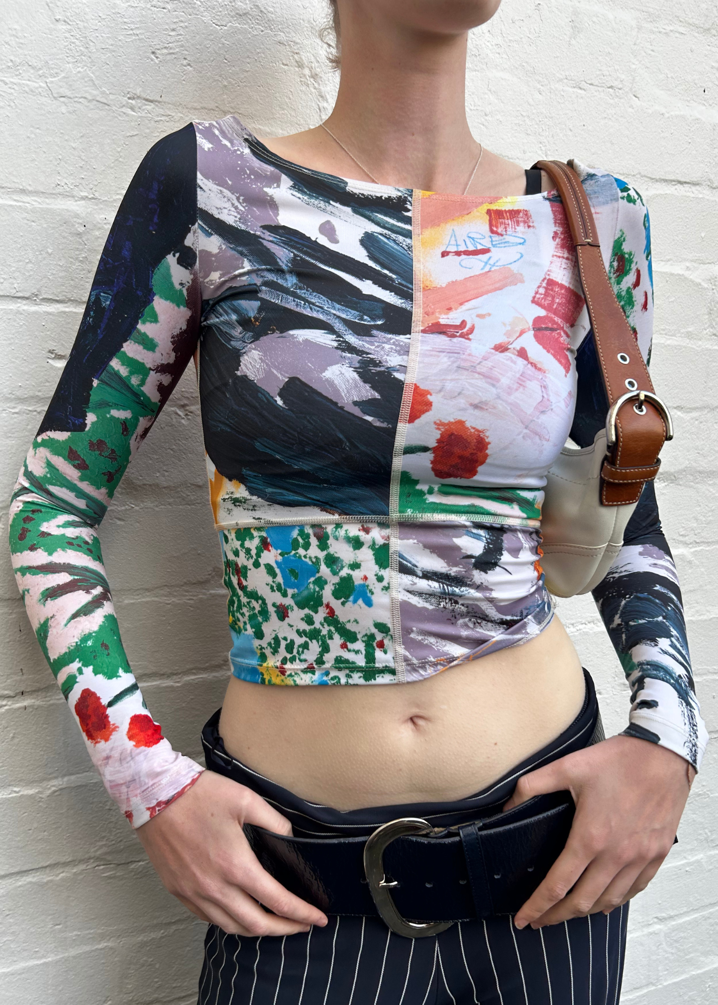 ALL IS A GENTLE SPRING Rainbow Flex Tapestry Long Sleeve