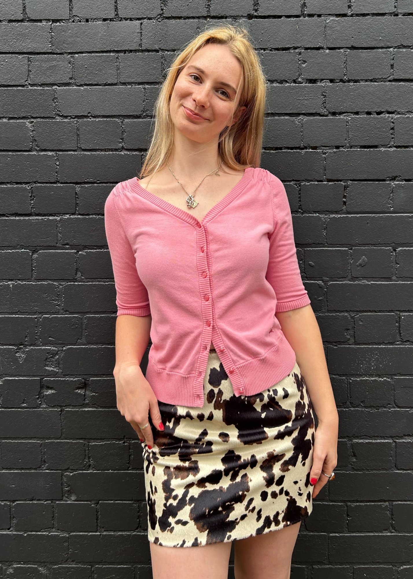 VINTAGE BURBERRY LONDON BLUE LABEL (AS IS) 3/4 Sleeve Cardigan