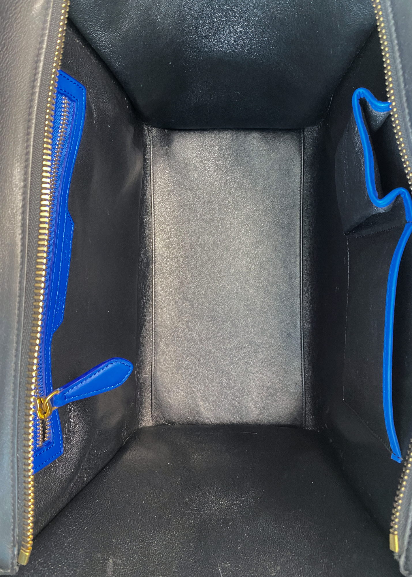 CELINE (AS IS) SS14 Primary Leather Luggage Tote Bag