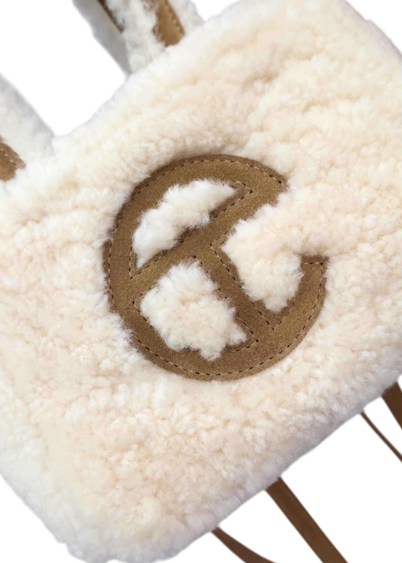 TELFAR X UGG Brown Shearling Small Shopper