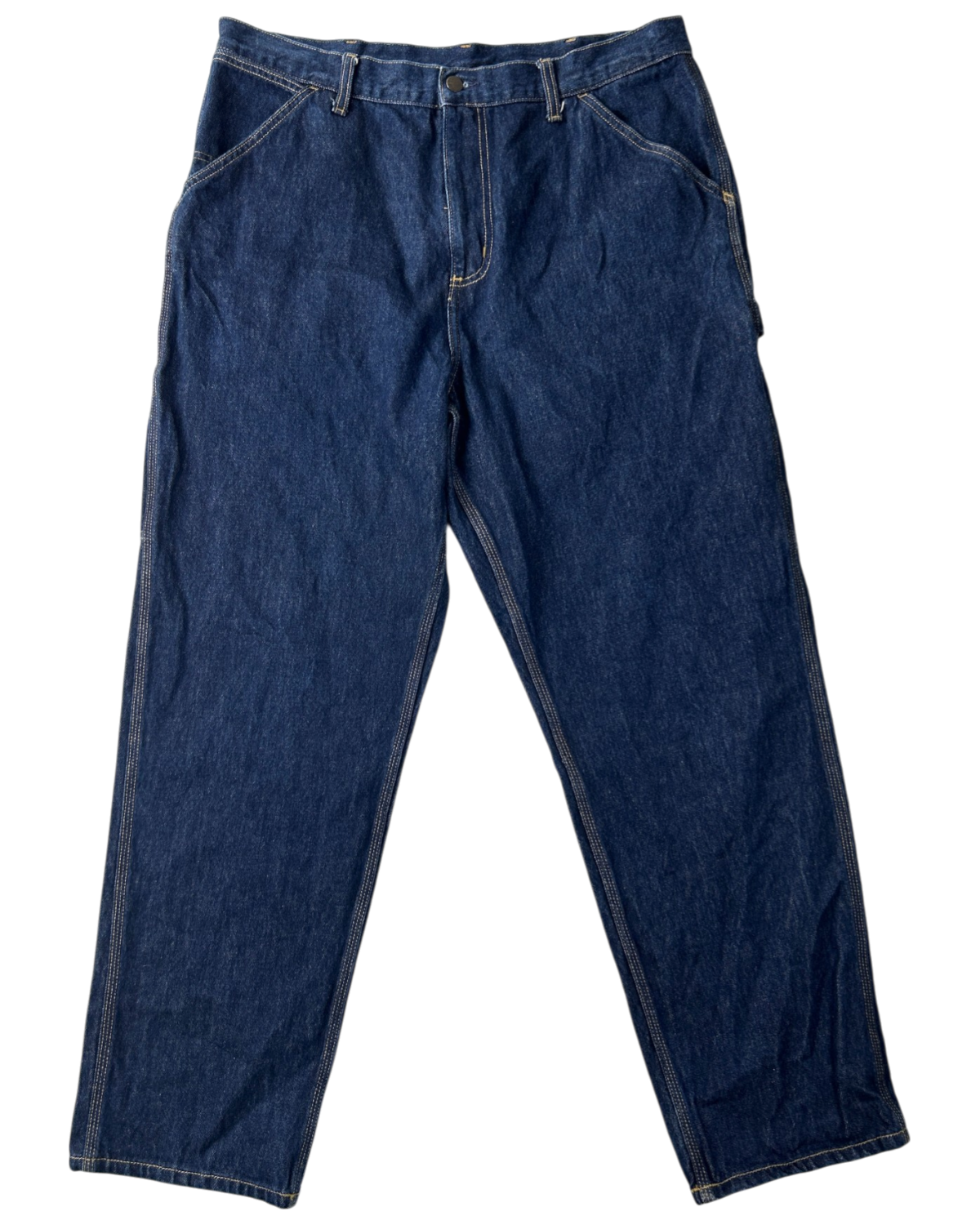 CARHARTT WIP 'Single Knee Pant' Dark Wash Carpenter Jeans