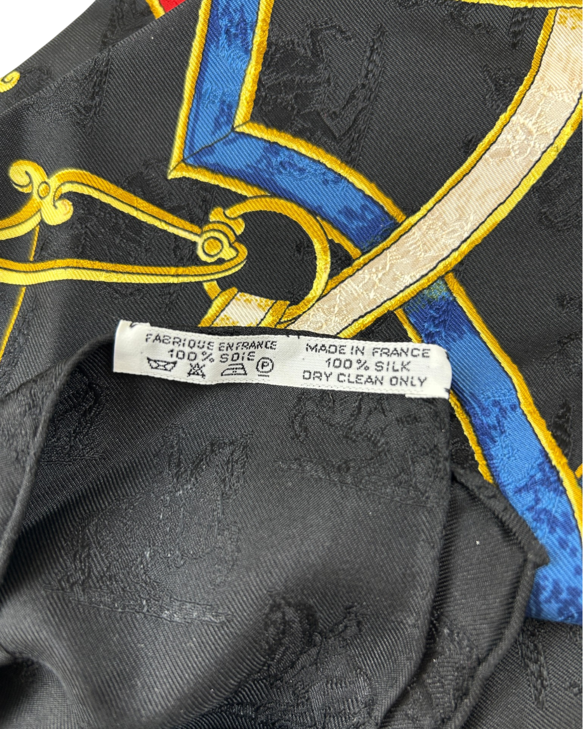 HERMES 1994 'L'Instruction du Roy' Jacquard Silk Scarf