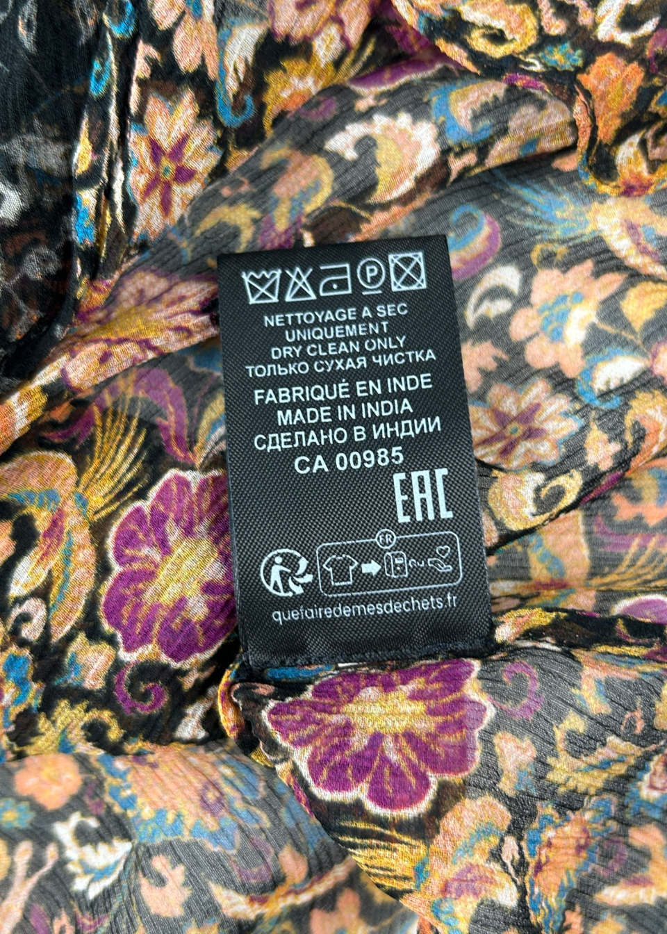 ISABEL MARANT Patchwork Floral Silk Sheer Tank