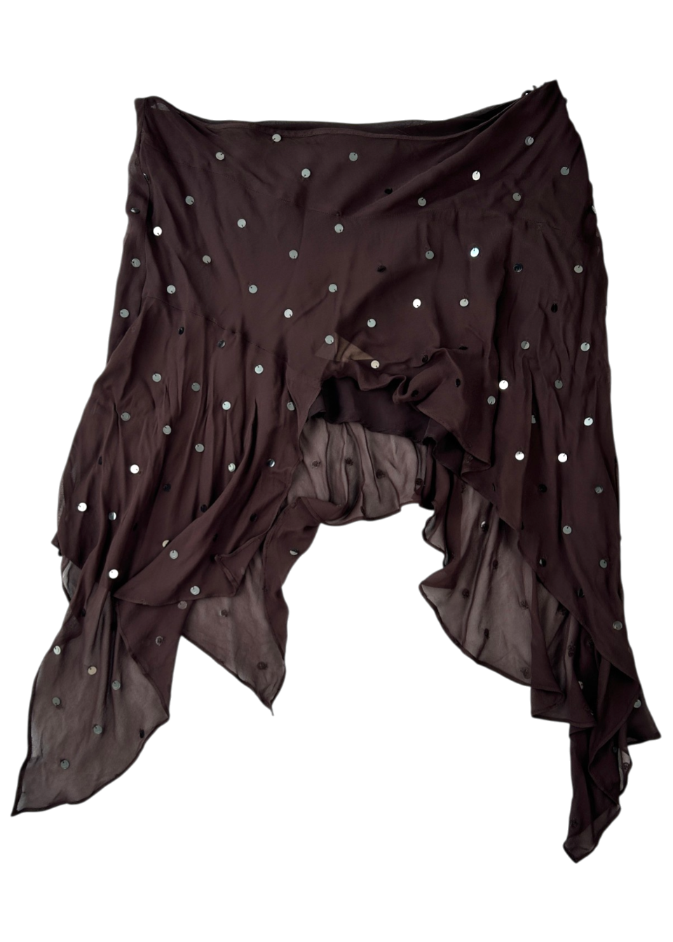 BEC & BRIDGE (NWT) 'Arielle Asym' Sheer Sequin Mini Skirt