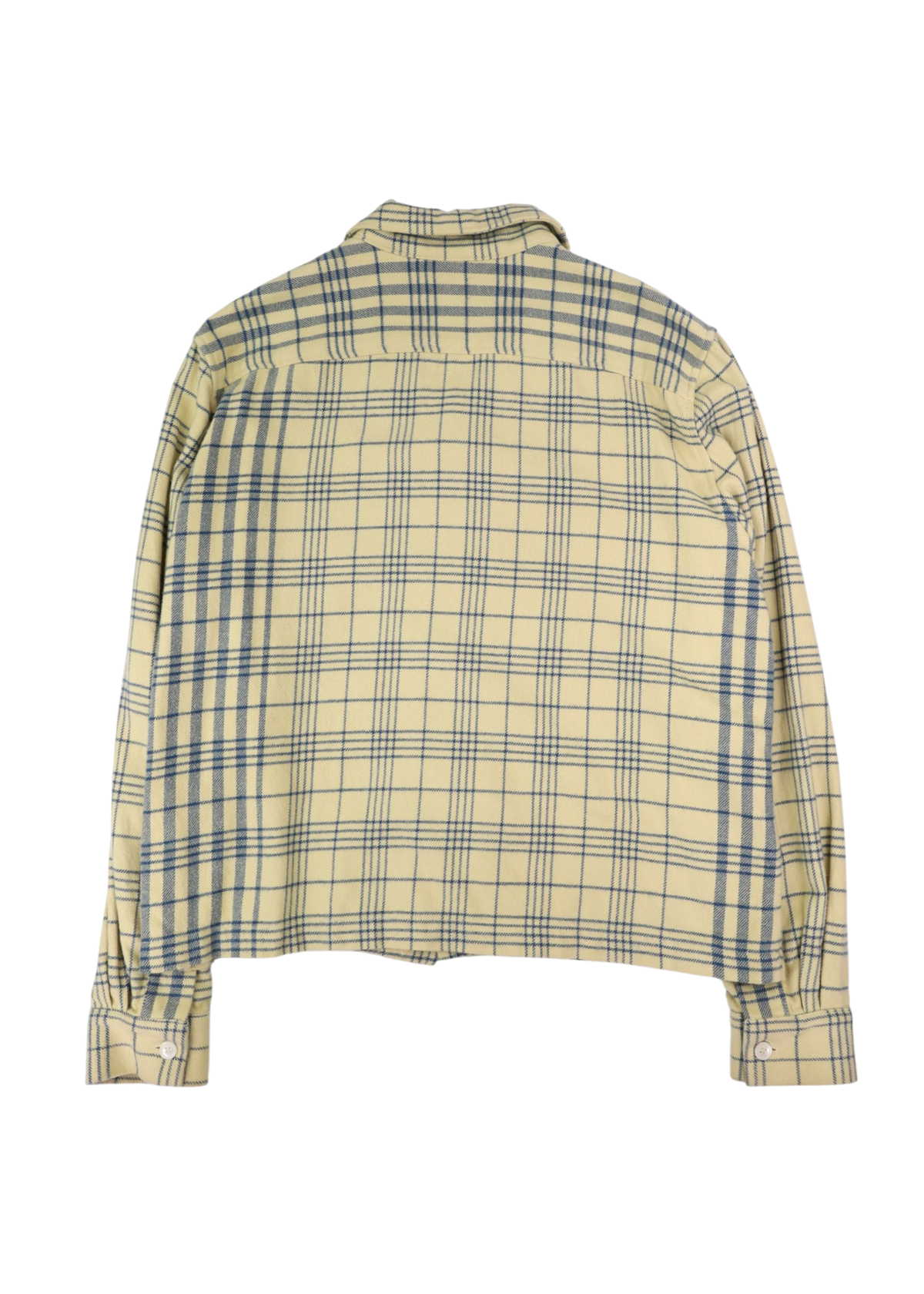 BODE Yellow/Blue Cotton Flannel Shirt
