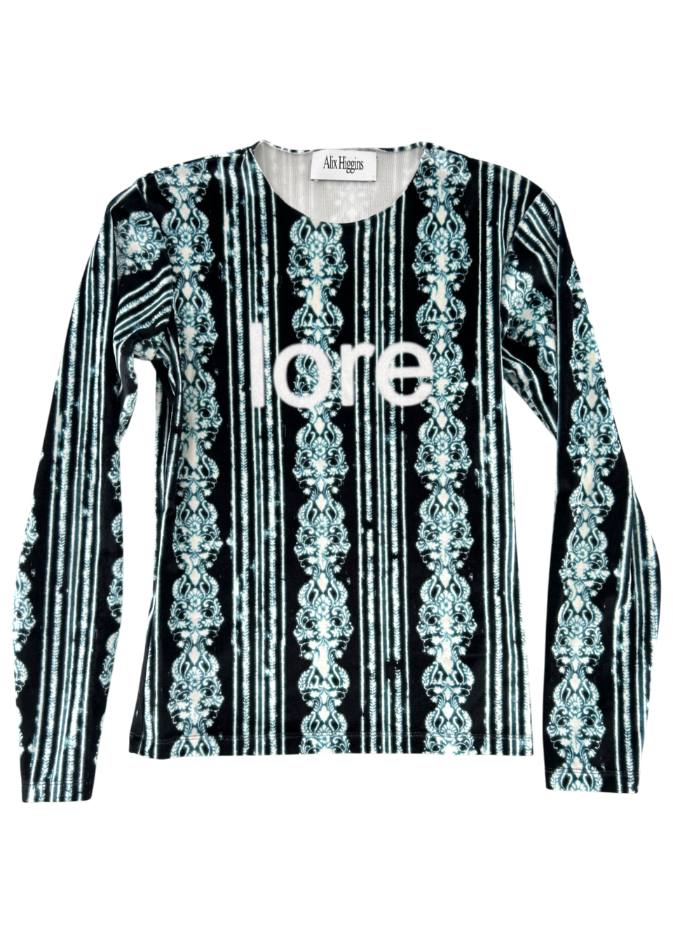 ALIX HIGGINS Velour 'Lore' Wallpaper Print Top